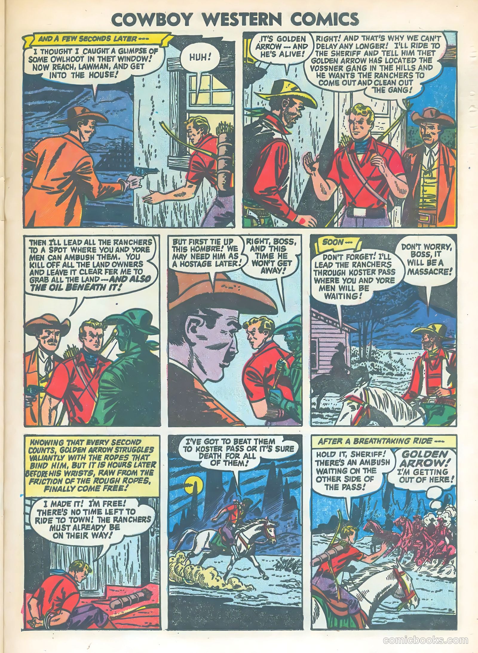 Cowboy Western #48 (1954) — page 21 of 36