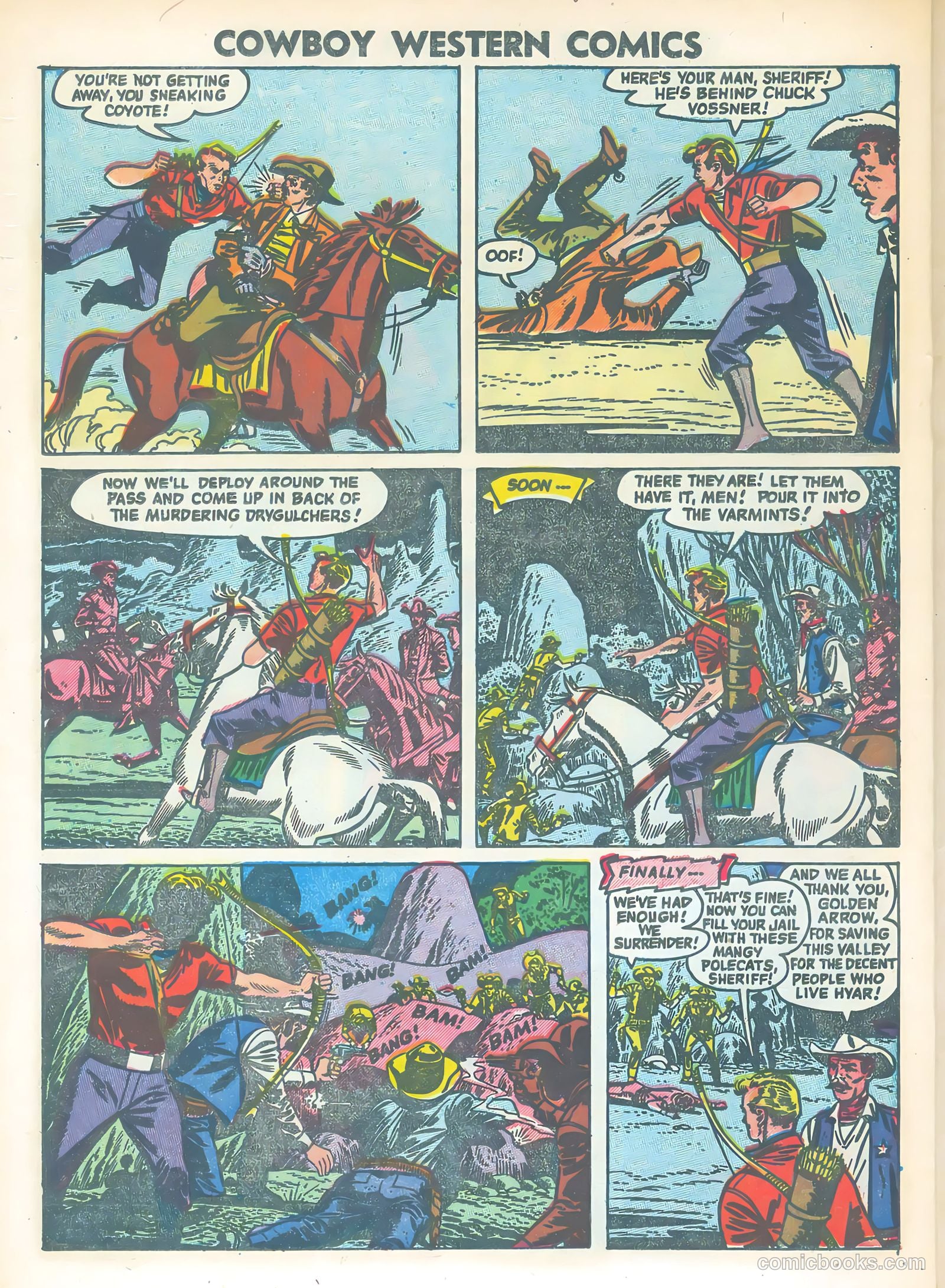 Cowboy Western #48 (1954) — page 22 of 36