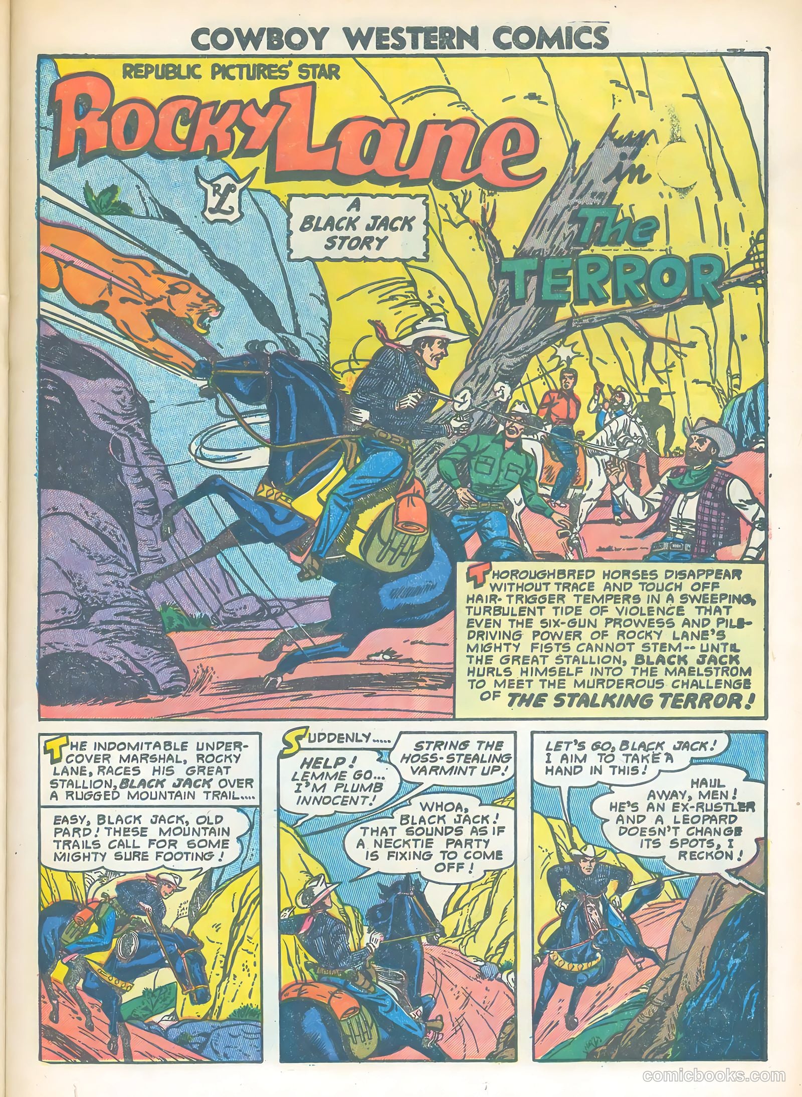 Cowboy Western #48 (1954) — page 23 of 36