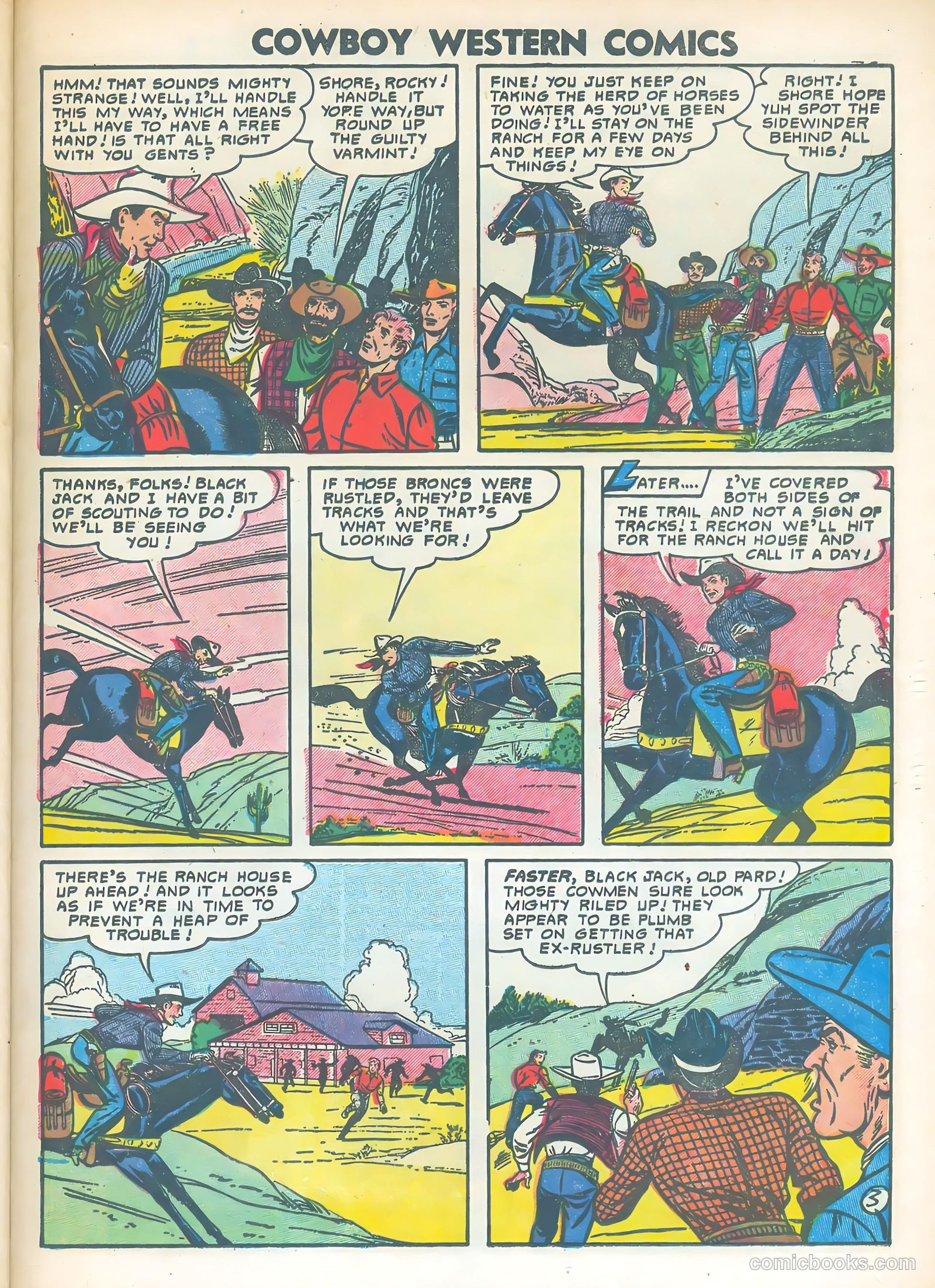 Cowboy Western #48 (1954) — page 25 of 36