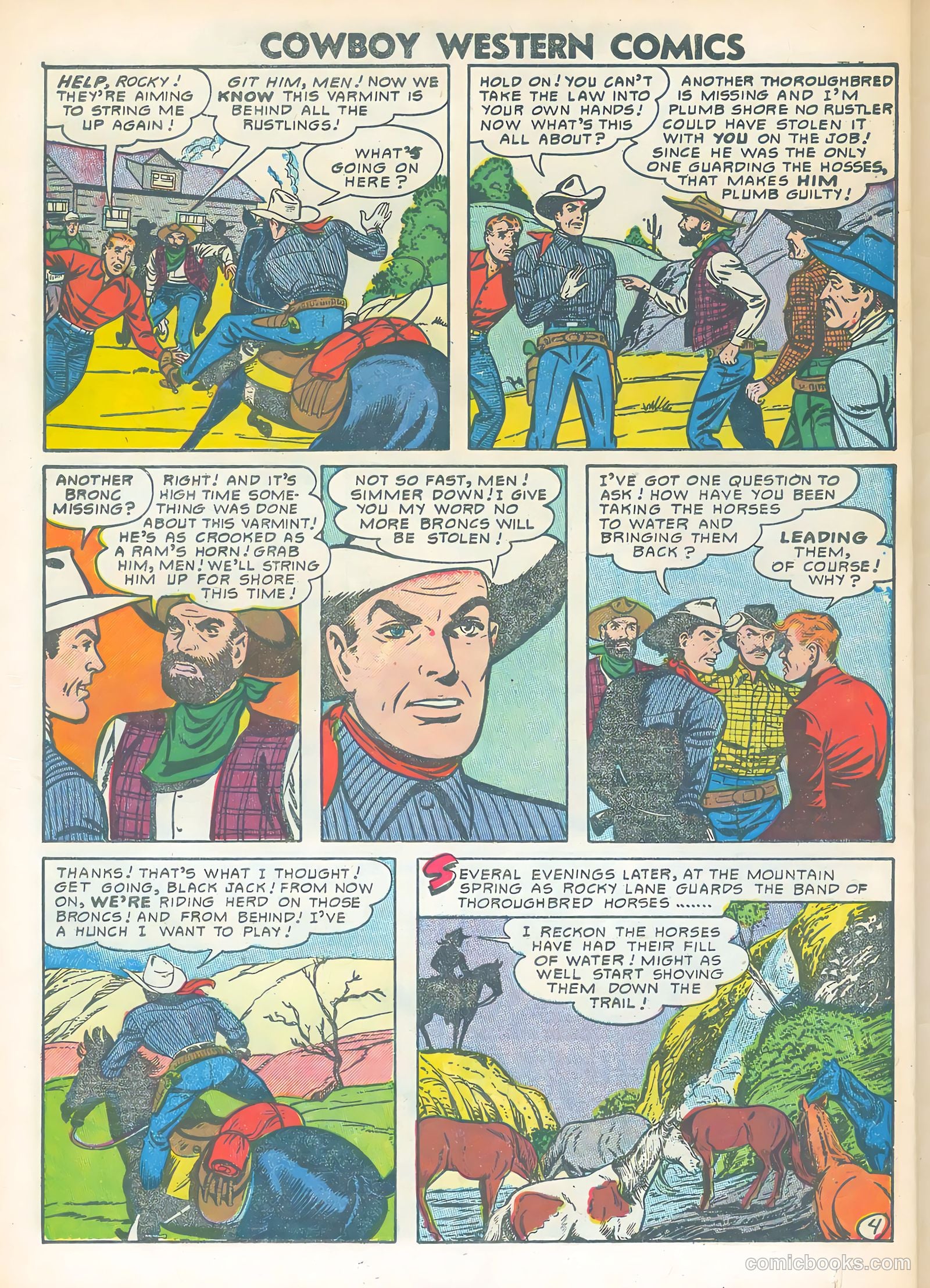 Cowboy Western #48 (1954) — page 26 of 36