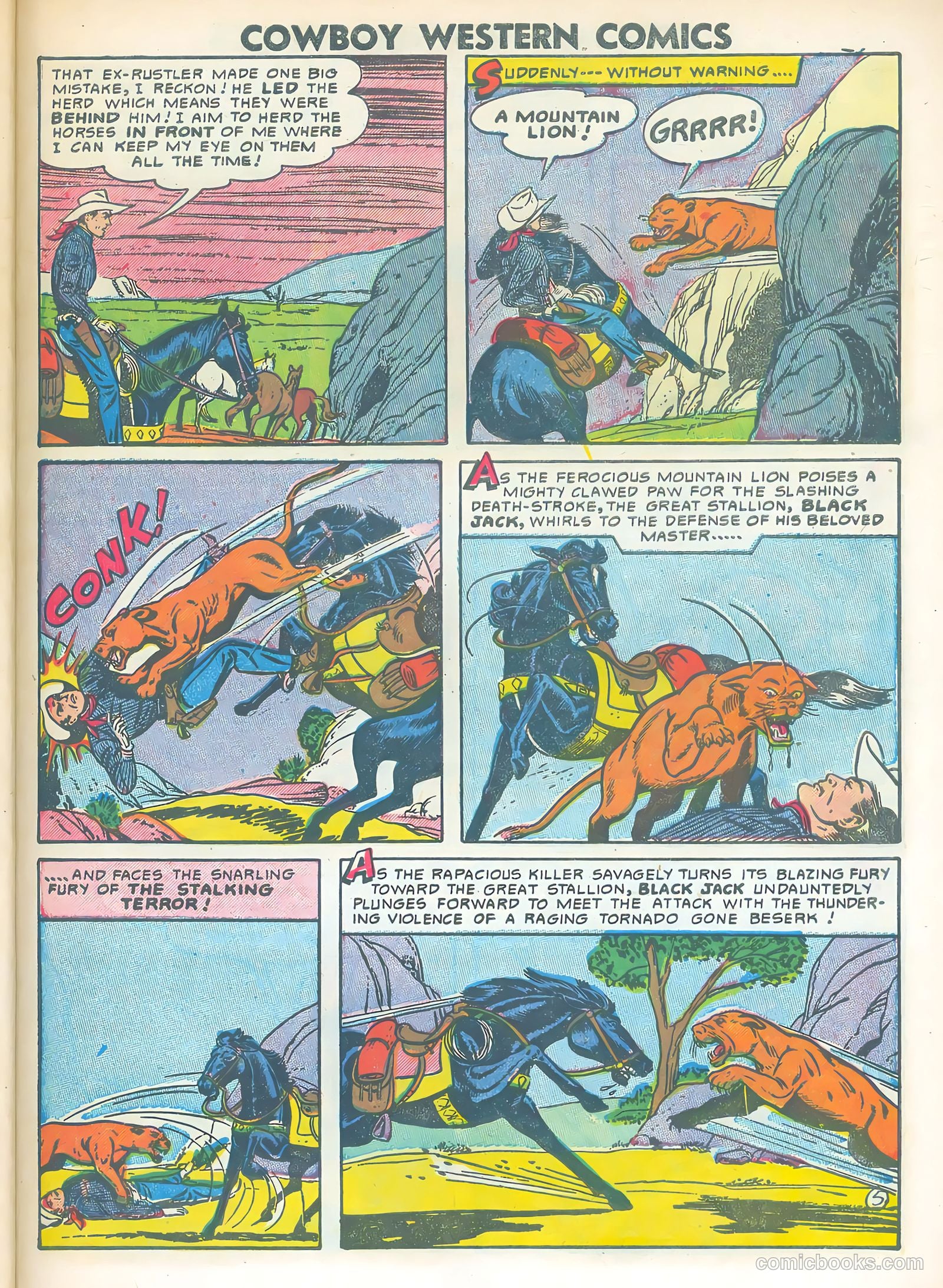 Cowboy Western #48 (1954) — page 27 of 36