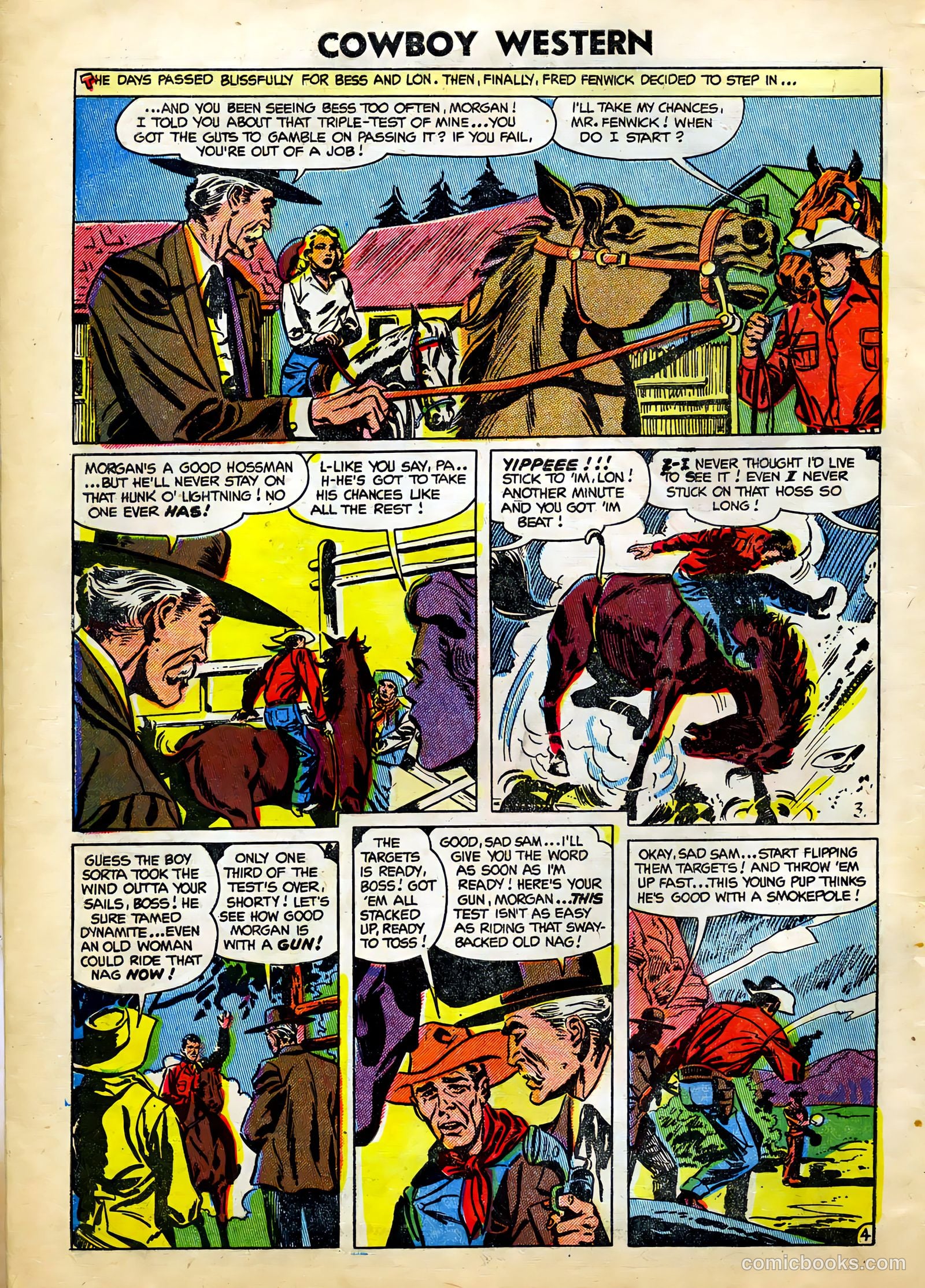 Cowboy Western #49 (1954) — page 6 of 36