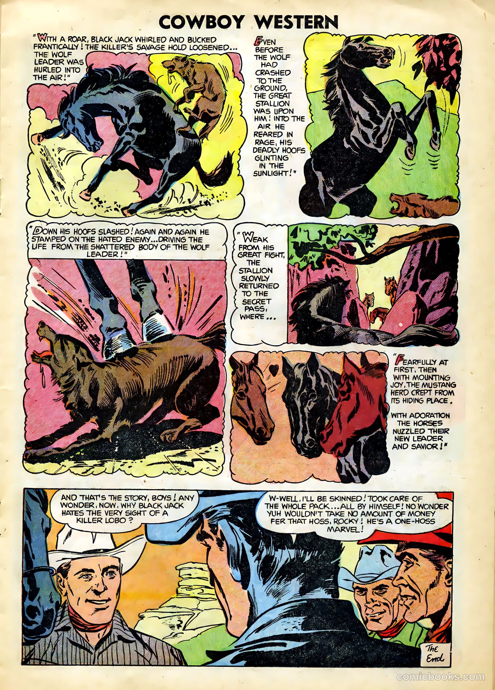 Cowboy Western #49 (1954) — page 17 of 36