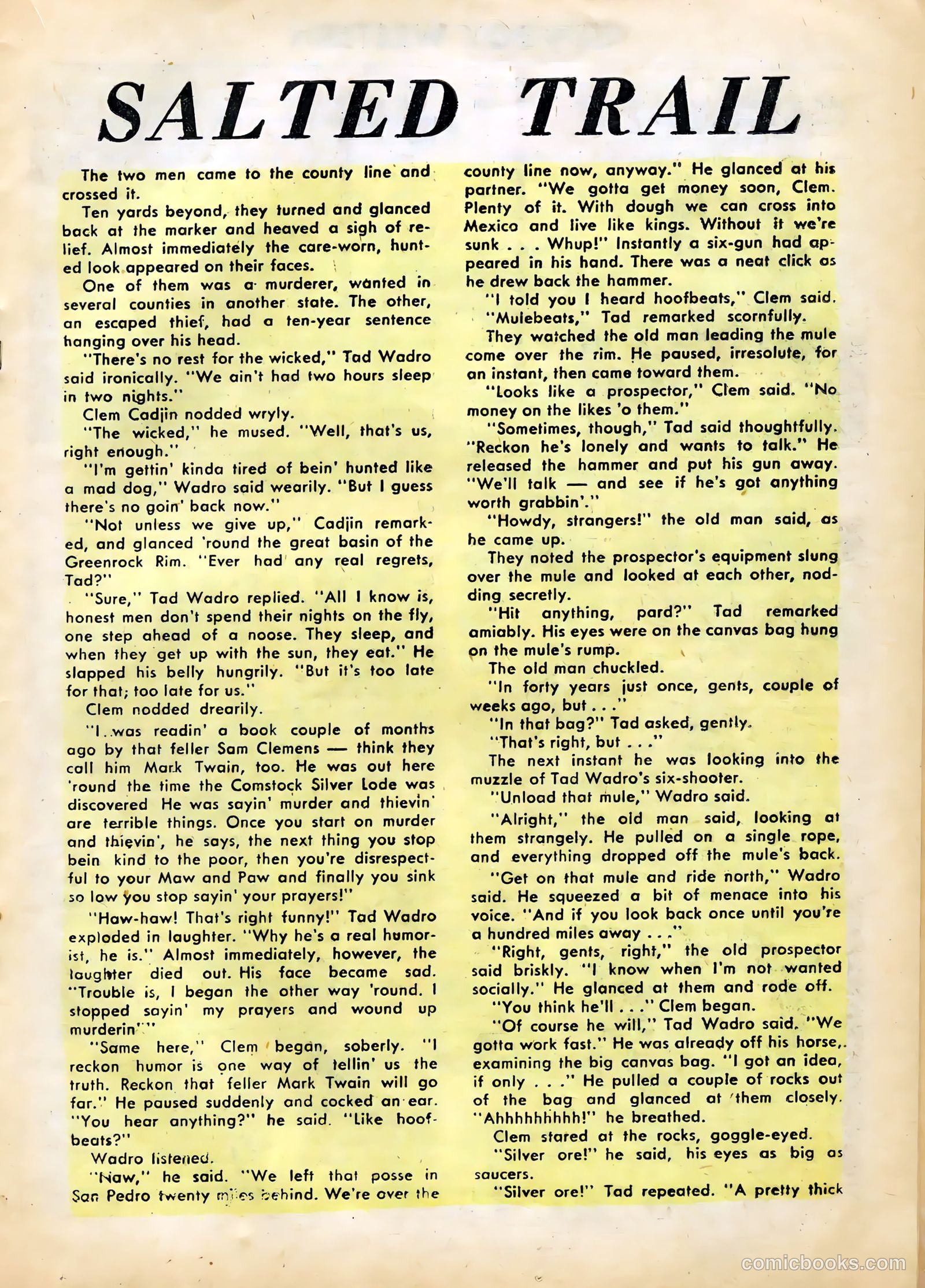 Cowboy Western #49 (1954) — page 19 of 36