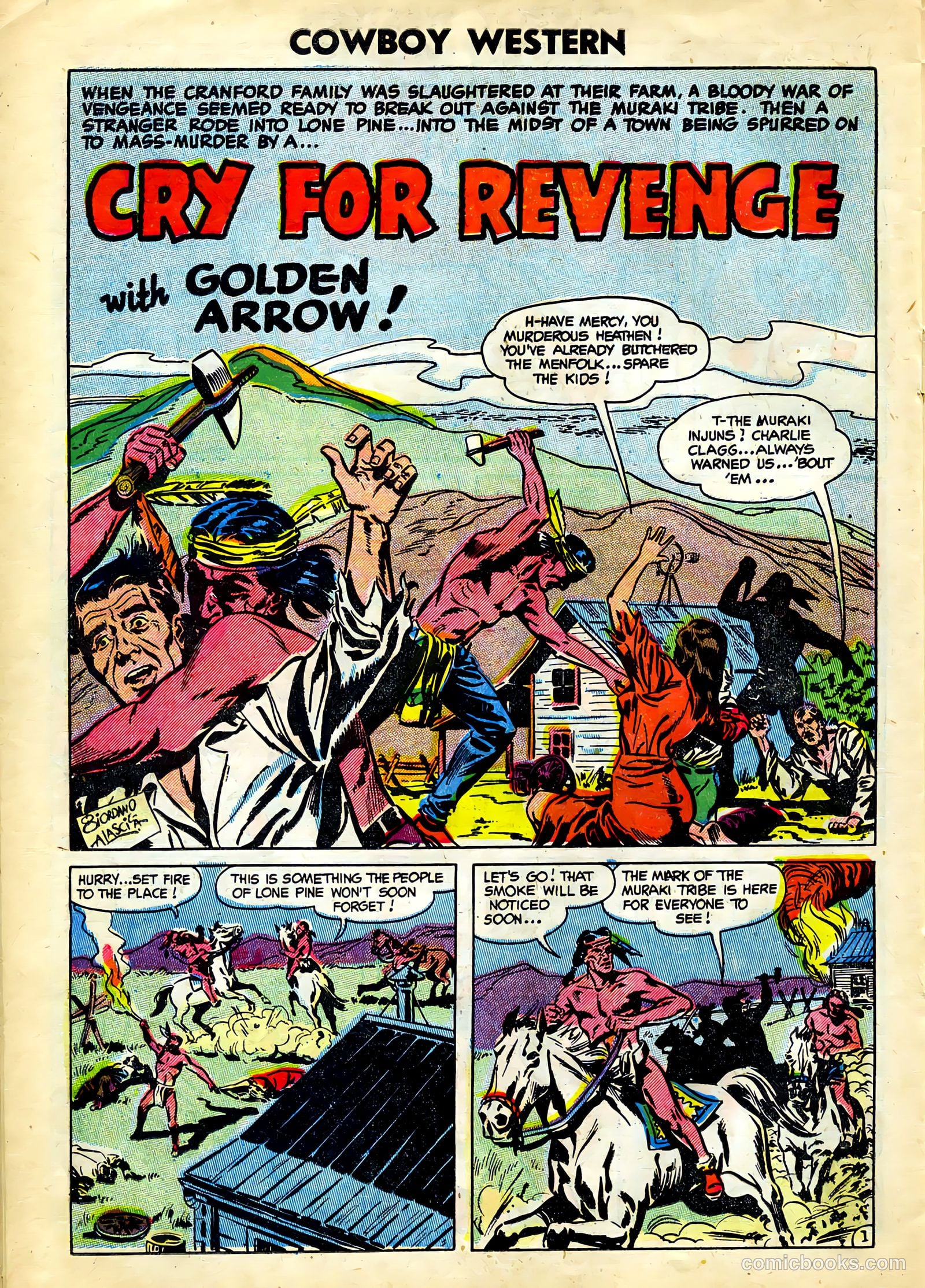 Cowboy Western #49 (1954) — page 22 of 36