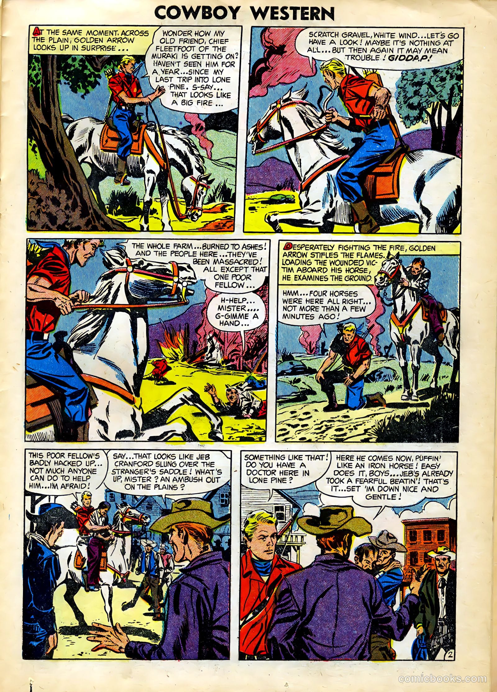 Cowboy Western #49 (1954) — page 23 of 36