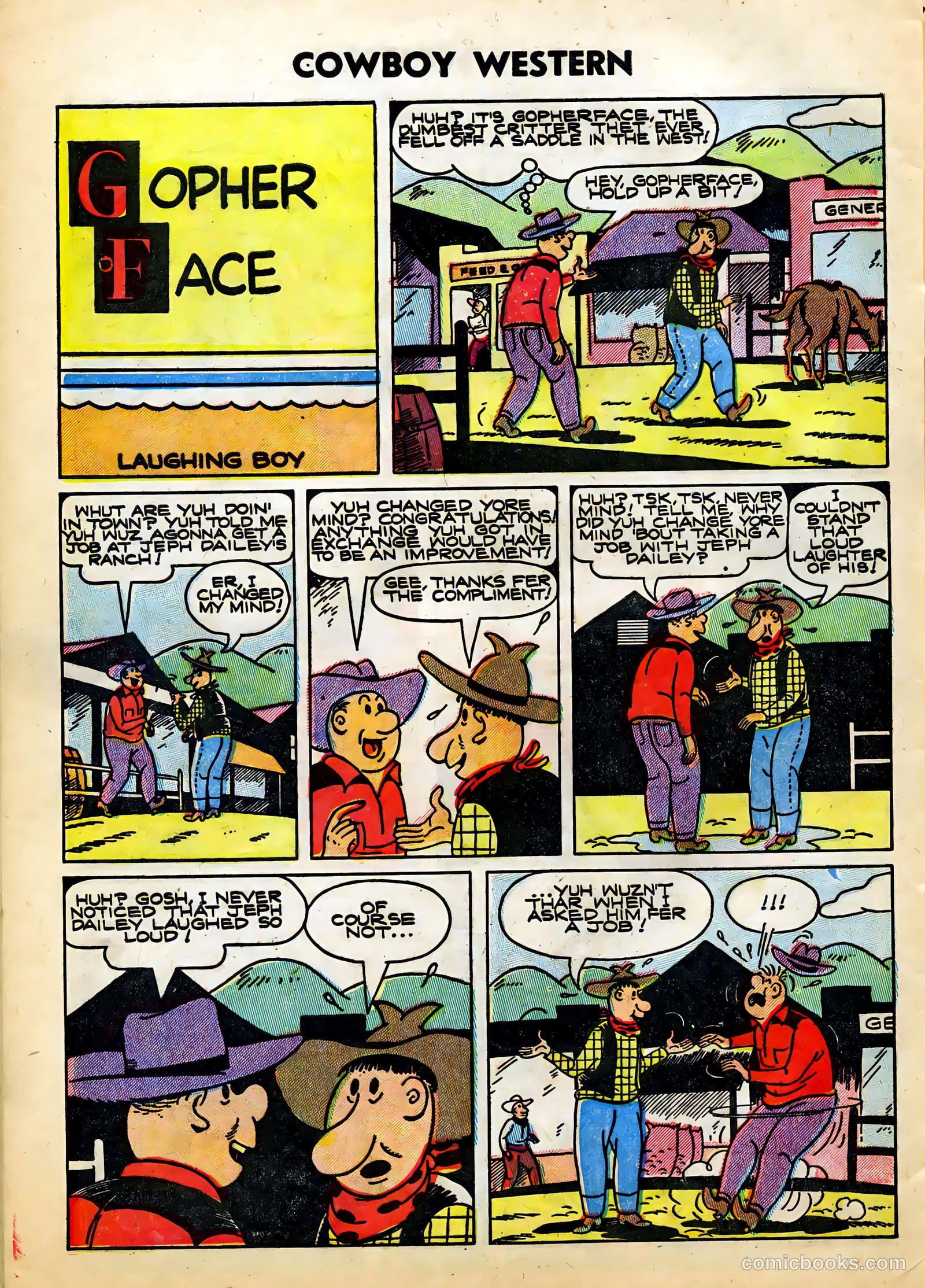 Cowboy Western #49 (1954) — page 28 of 36