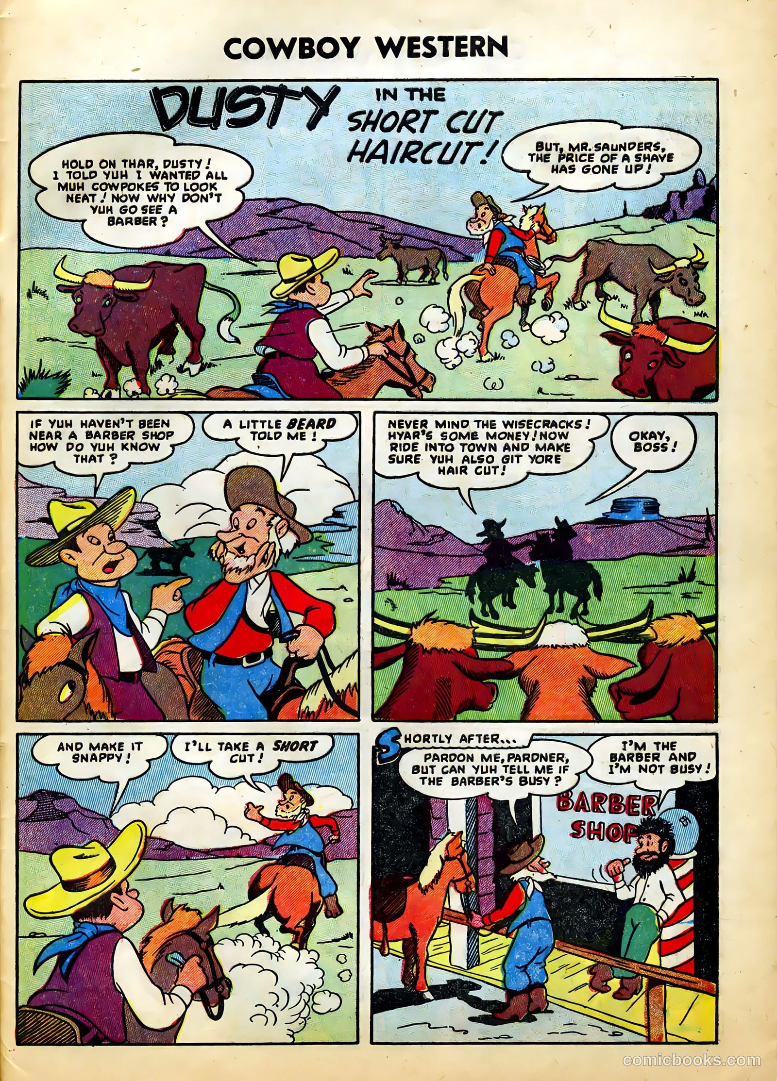 Cowboy Western #49 (1954) — page 29 of 36