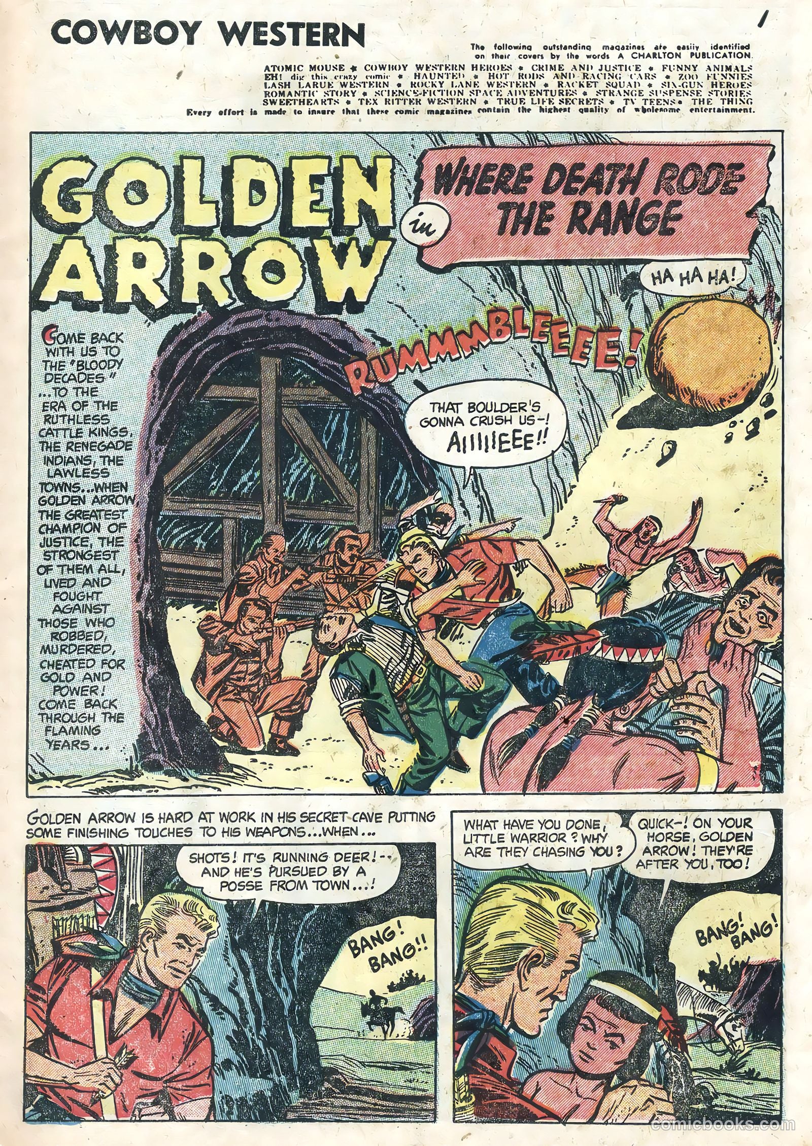 Cowboy Western #50 (1954) — page 3 of 36