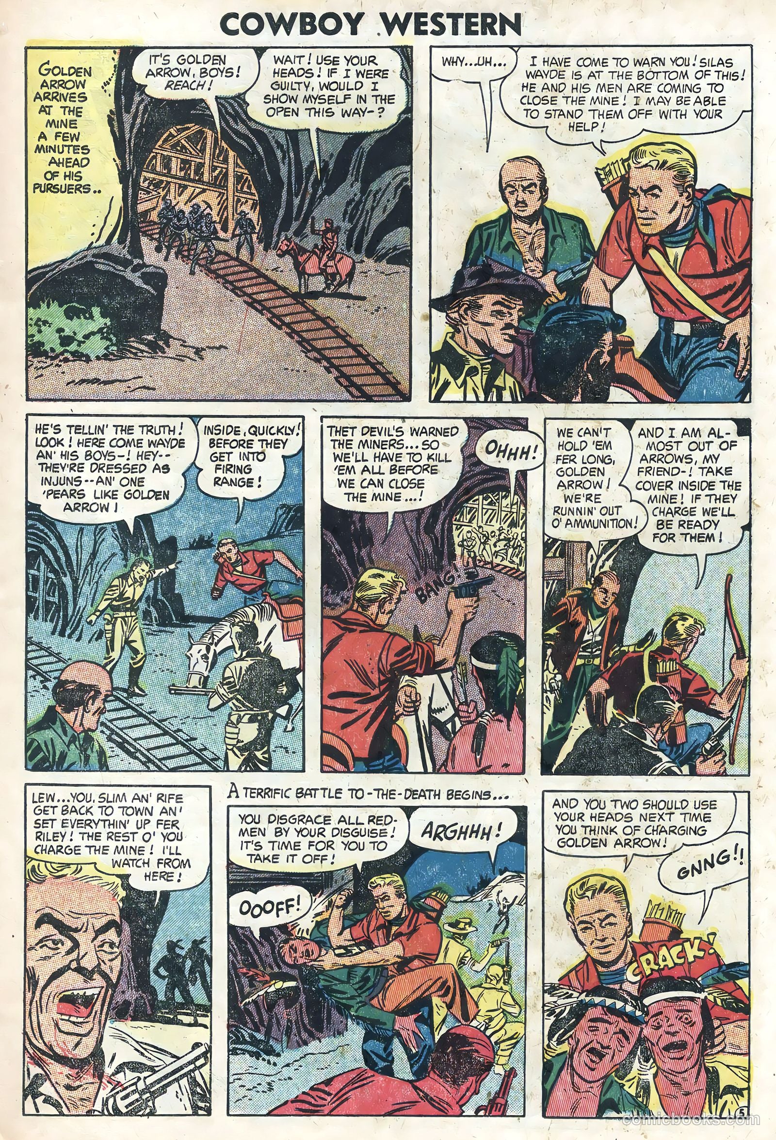 Cowboy Western #50 (1954) — page 7 of 36