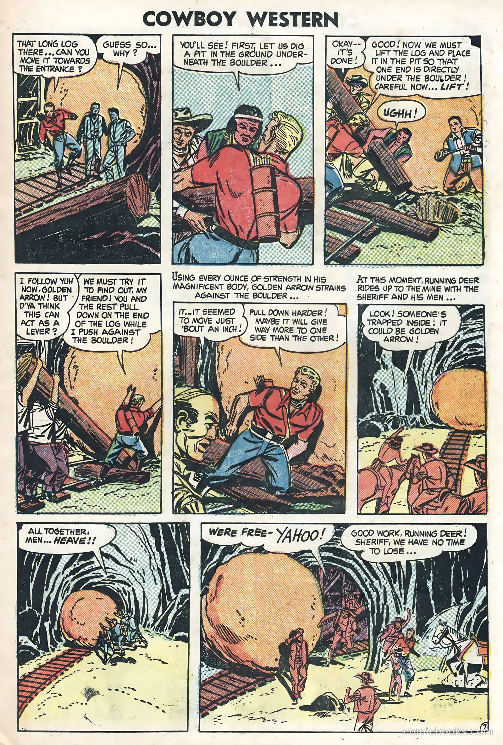 Cowboy Western #50 (1954) — page 9 of 36