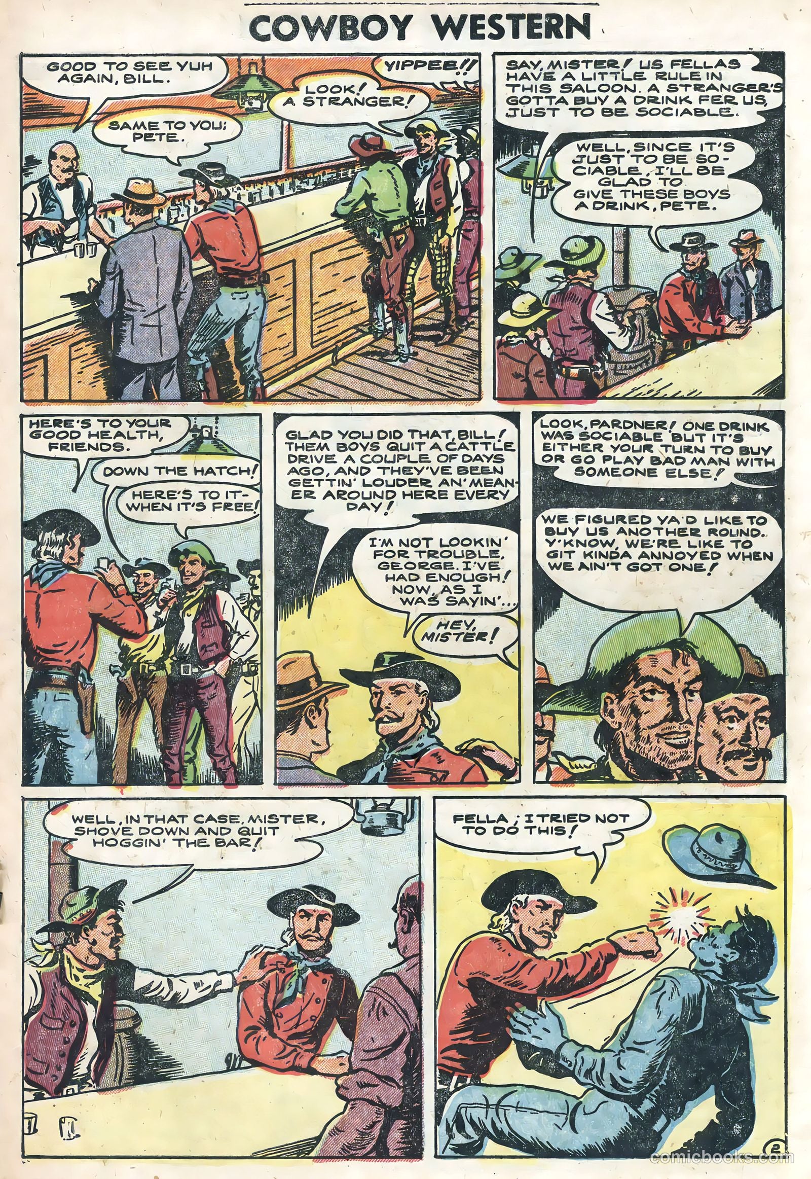 Cowboy Western #50 (1954) — page 19 of 36