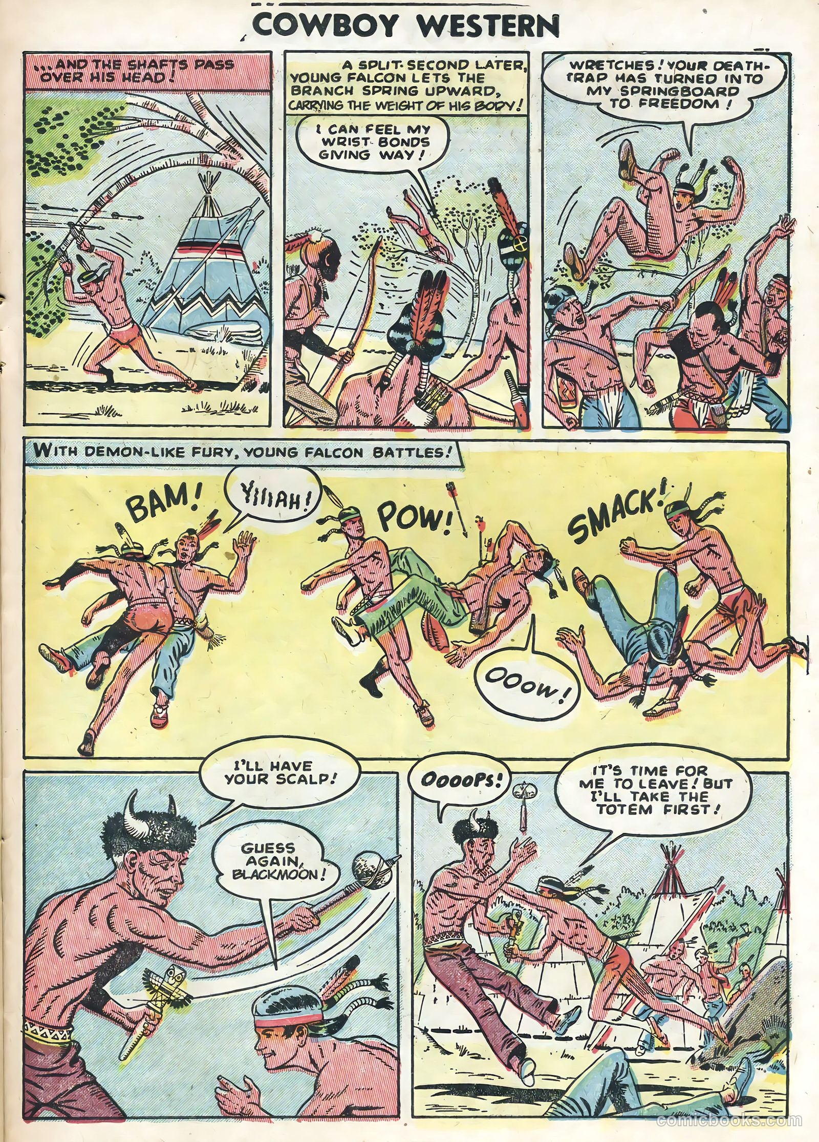 Cowboy Western #50 (1954) — page 23 of 36