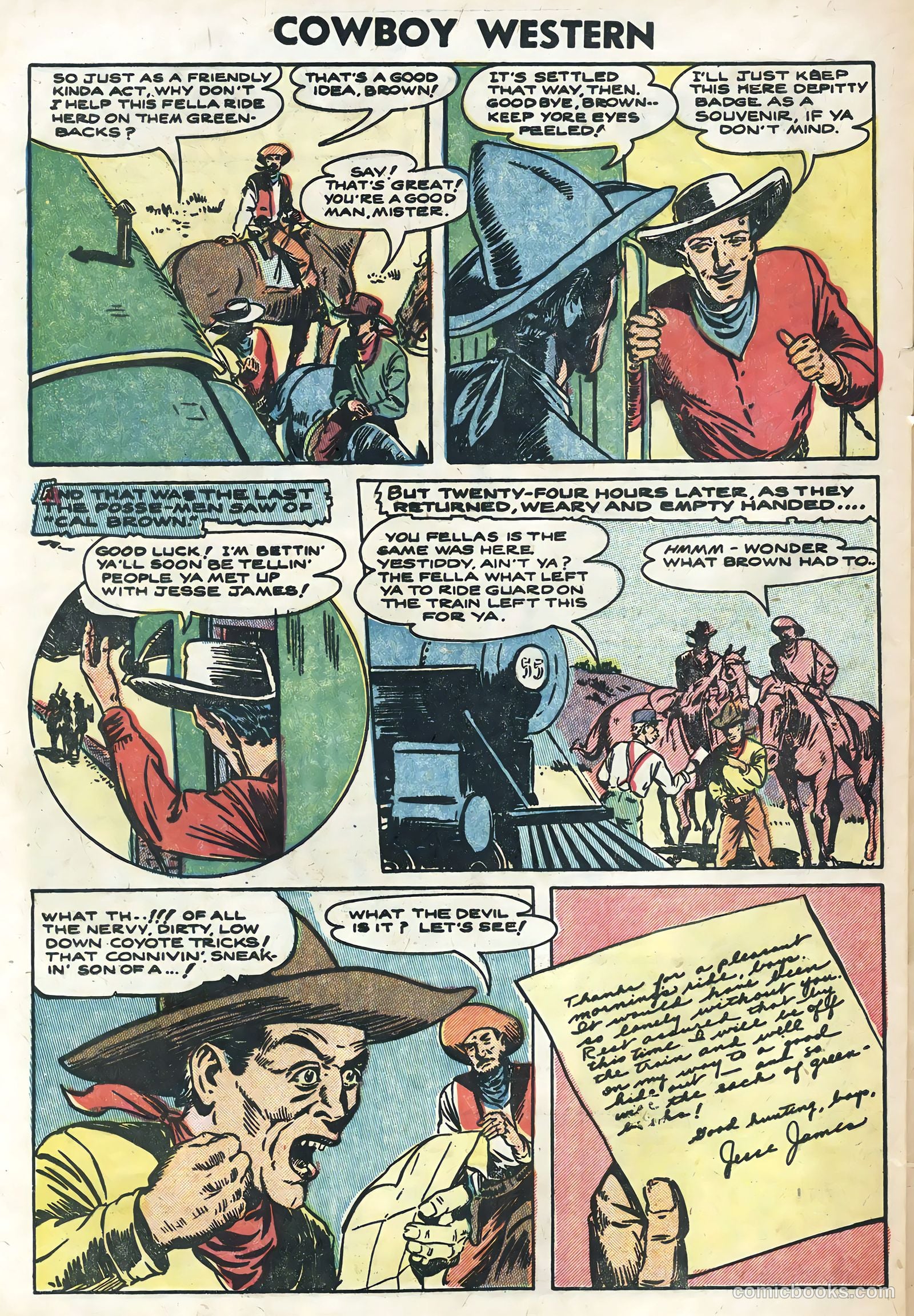 Cowboy Western #50 (1954) — page 32 of 36