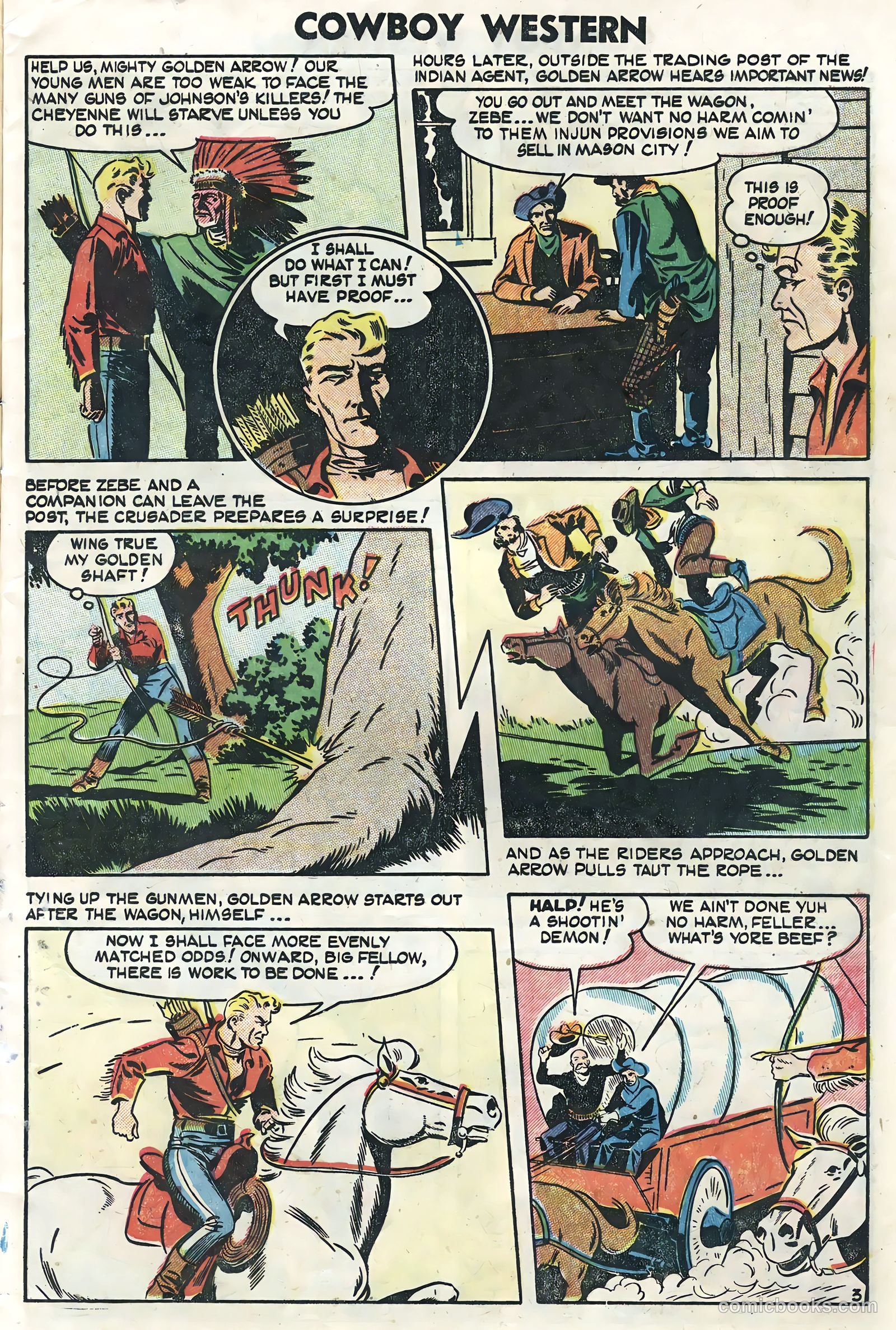 Cowboy Western #51 (1954) — page 5 of 36