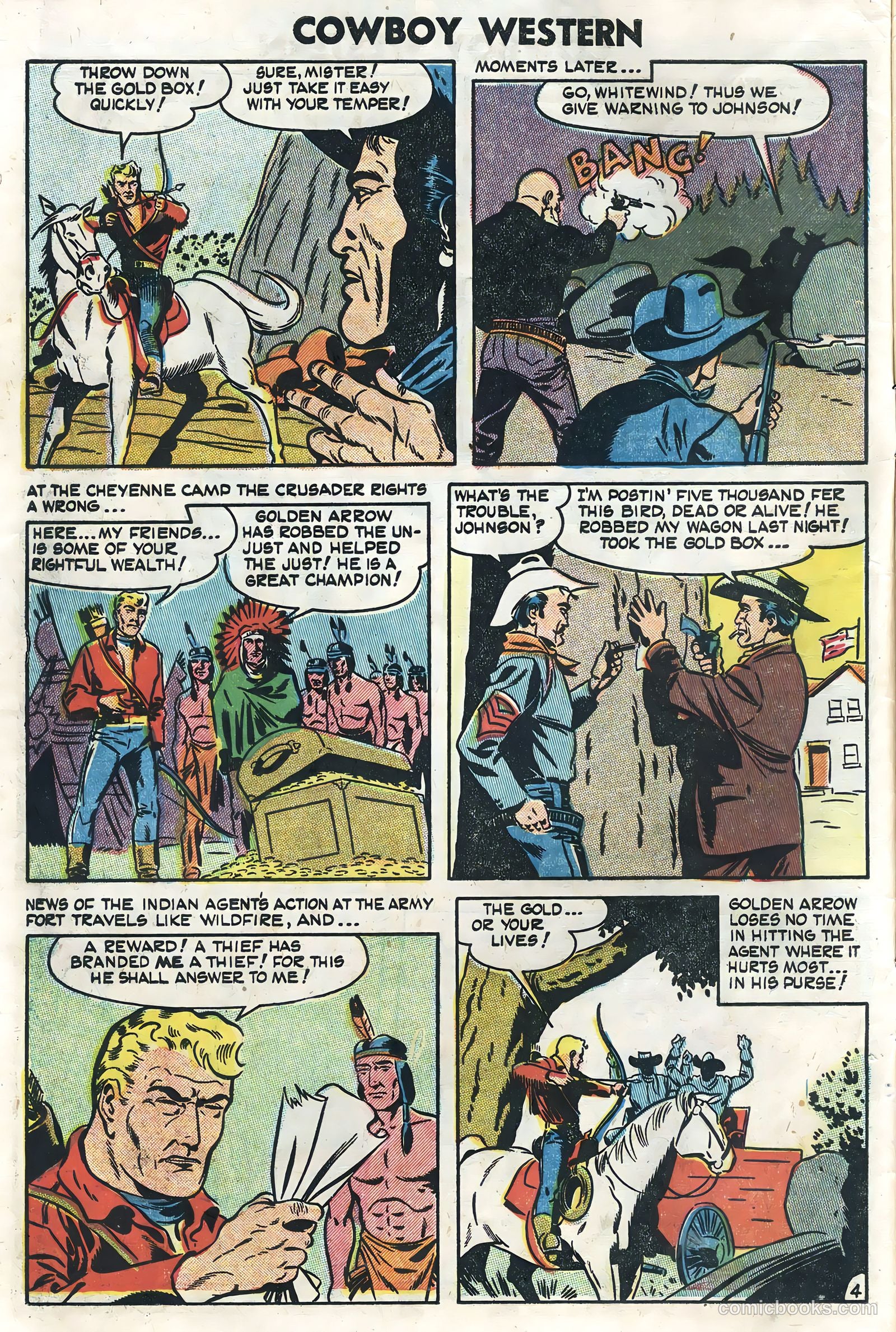Cowboy Western #51 (1954) — page 6 of 36