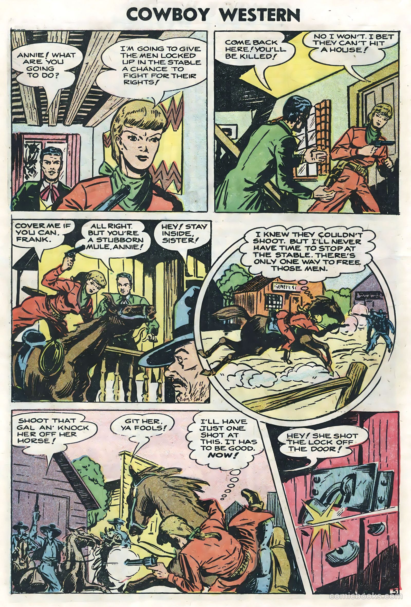 Cowboy Western #51 (1954) — page 22 of 36