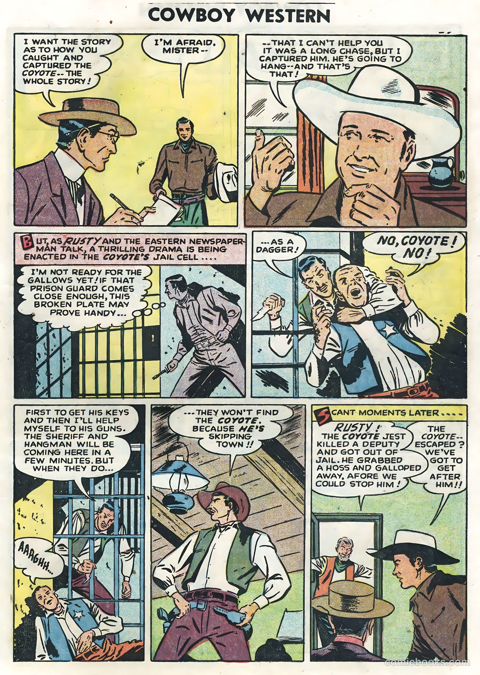 Cowboy Western #51 (1954) — page 25 of 36