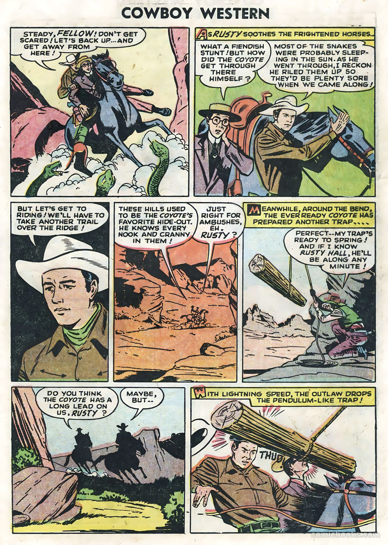 Cowboy Western #51 (1954) — page 27 of 36