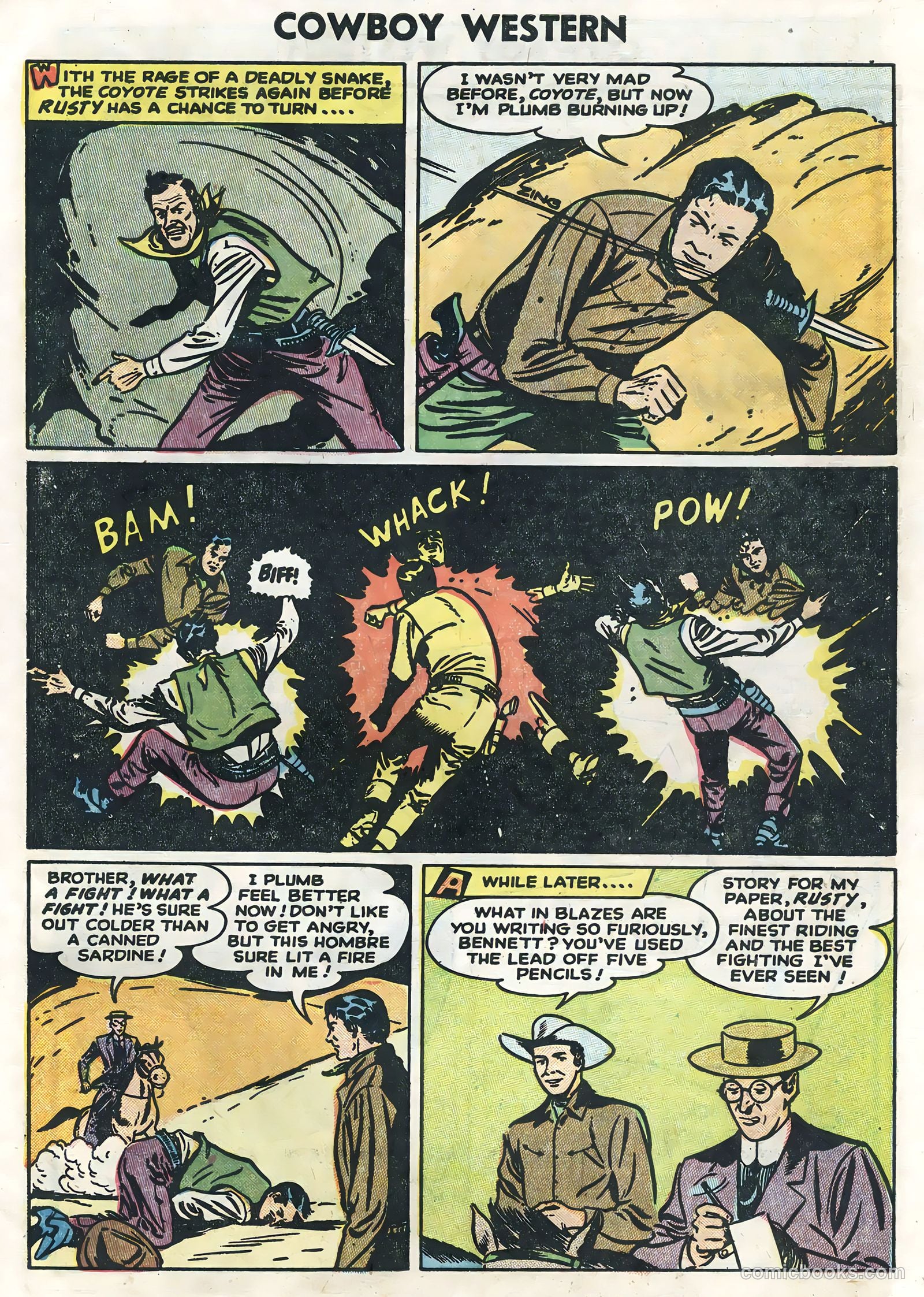Cowboy Western #51 (1954) — page 31 of 36