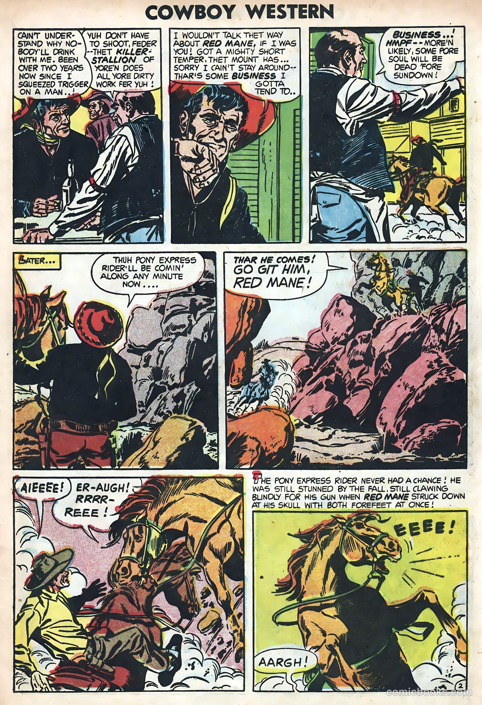 Cowboy Western #52 (1954) — page 9 of 36