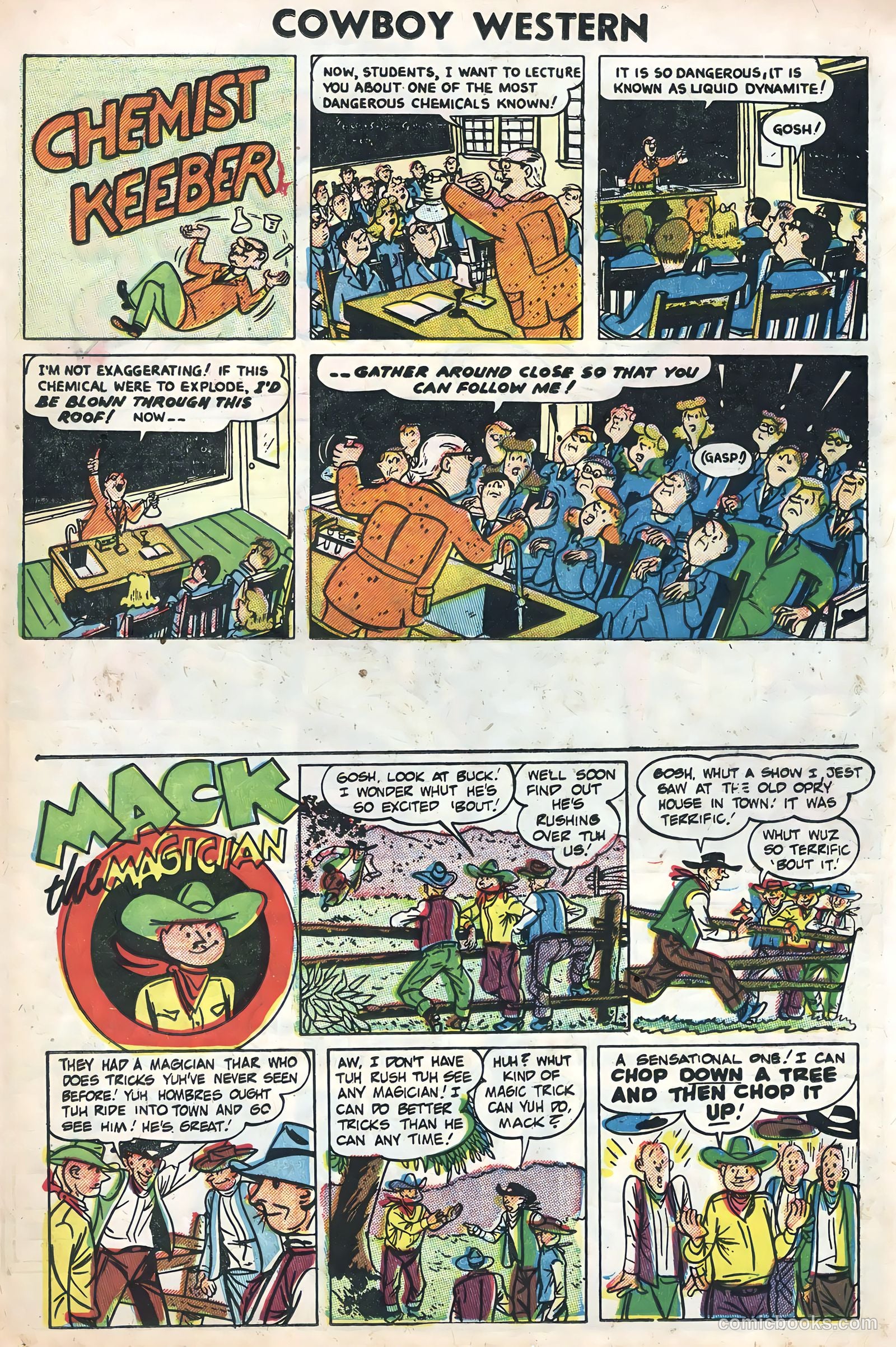Cowboy Western #52 (1954) — page 23 of 36