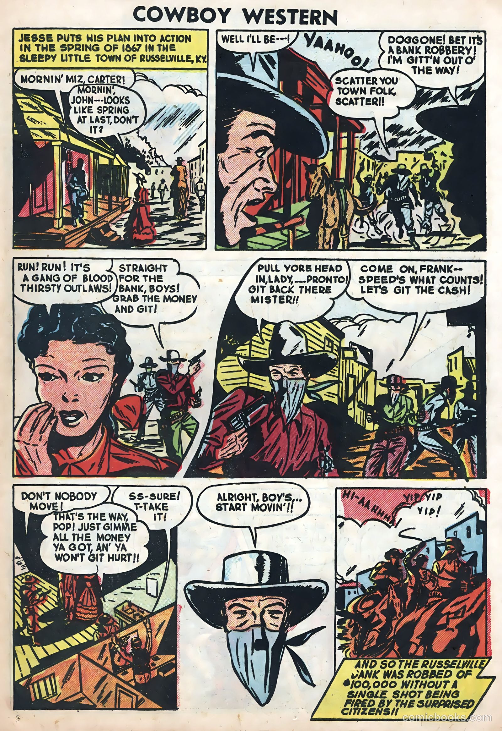Cowboy Western #52 (1954) — page 25 of 36