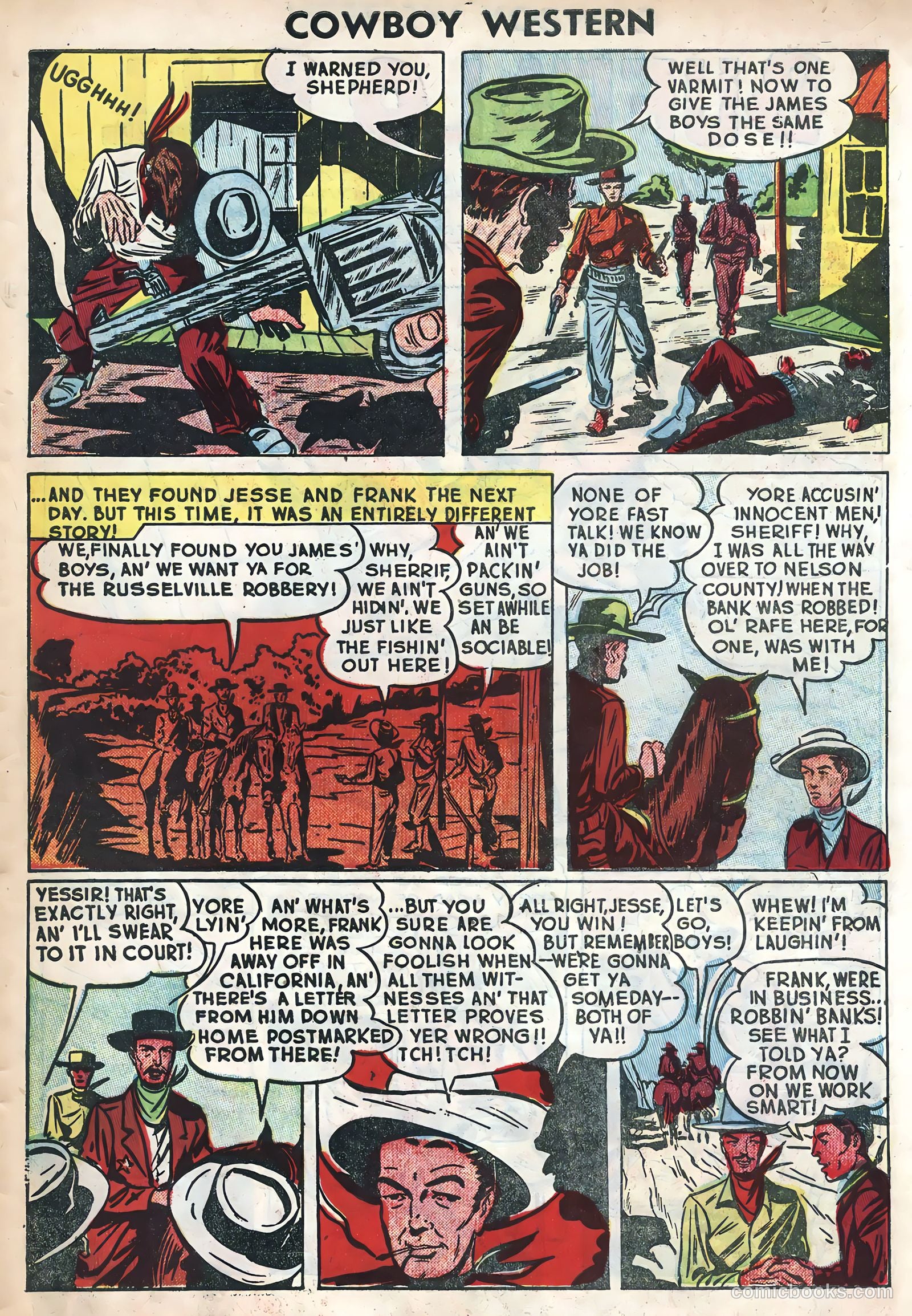 Cowboy Western #52 (1954) — page 27 of 36