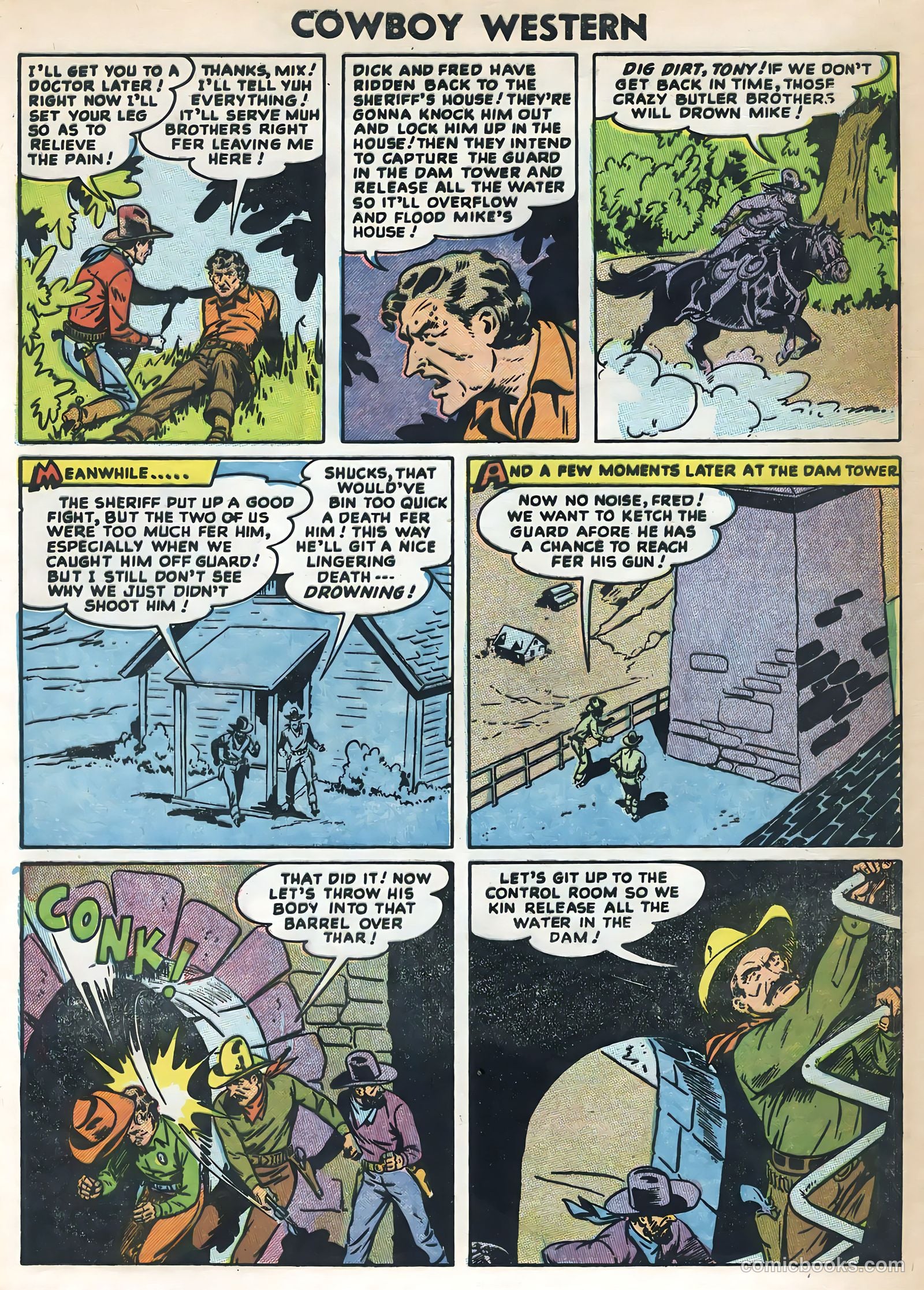 Cowboy Western #53 (1955) — page 21 of 36