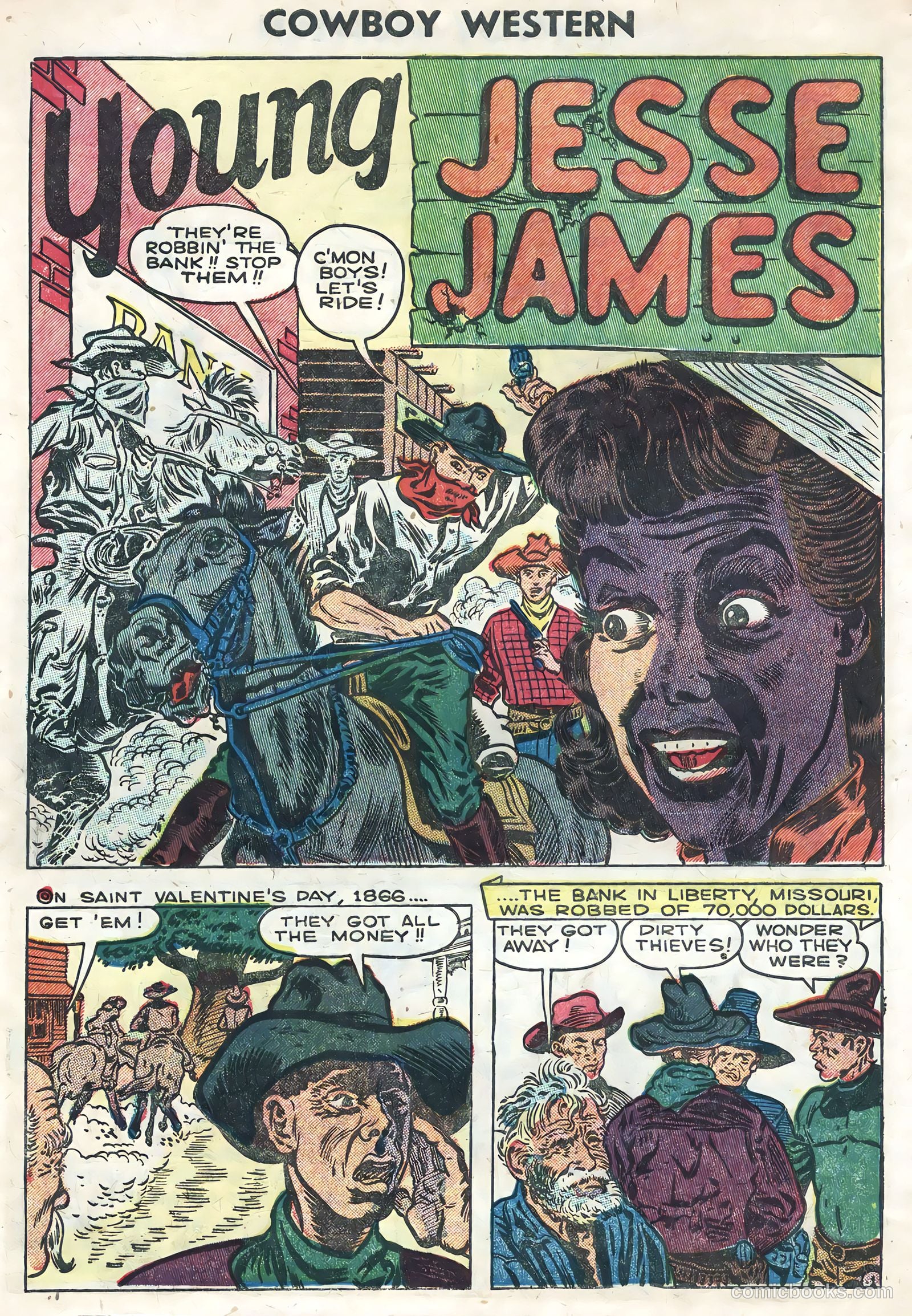Cowboy Western #54 (1955) — page 8 of 36