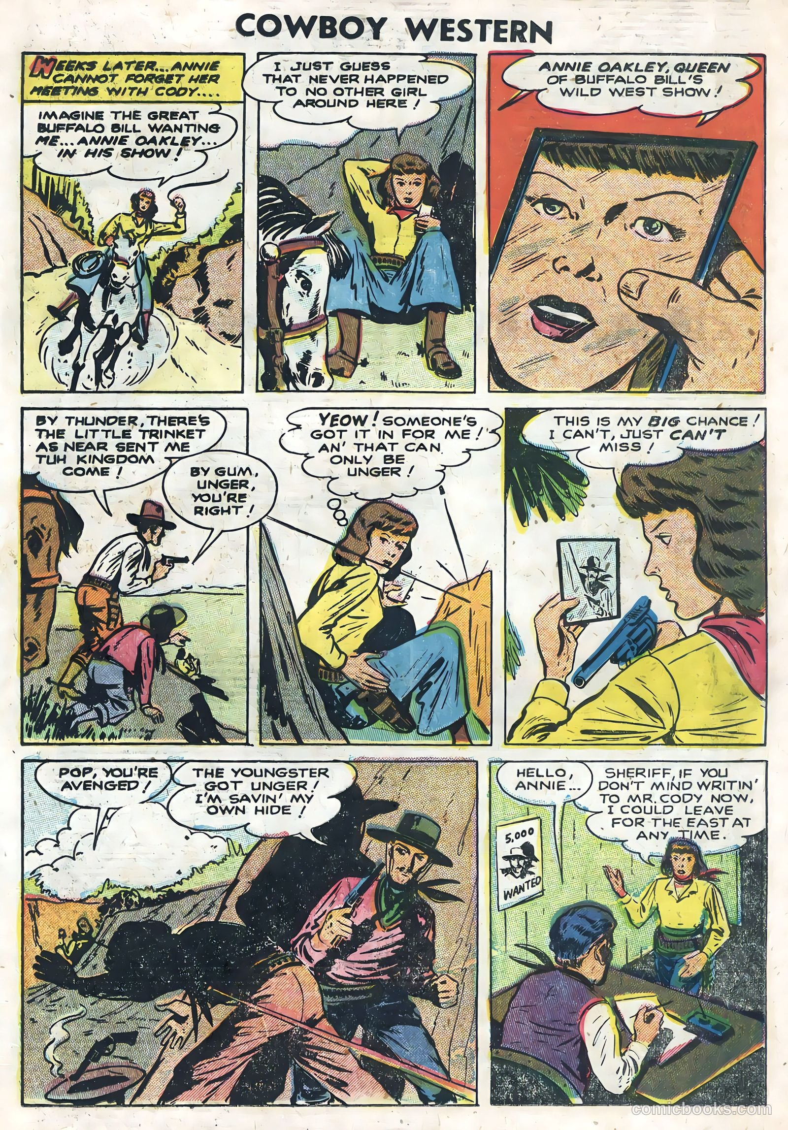 Cowboy Western #54 (1955) — page 19 of 36