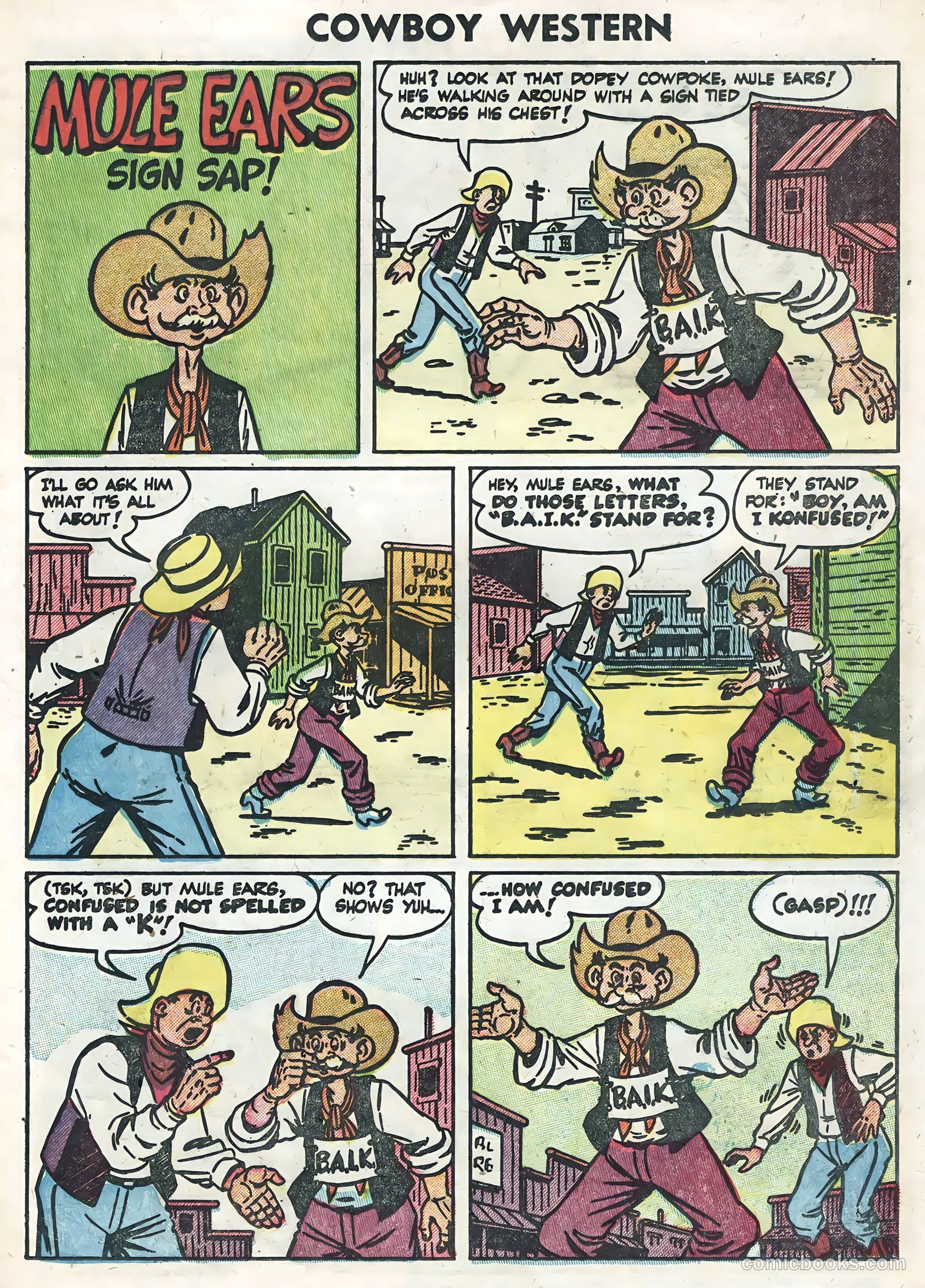 Cowboy Western #54 (1955) — page 21 of 36