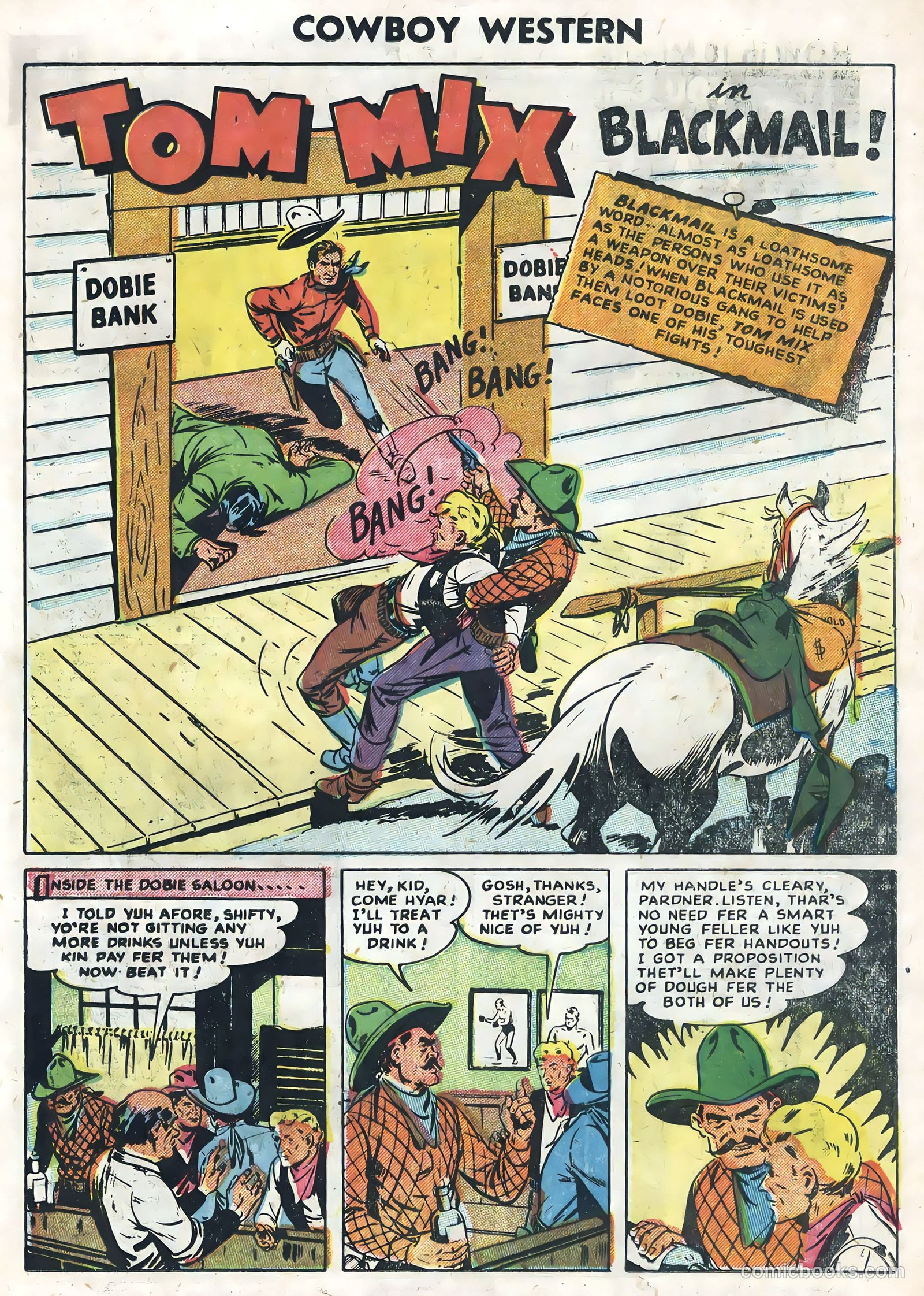 Cowboy Western #54 (1955) — page 23 of 36