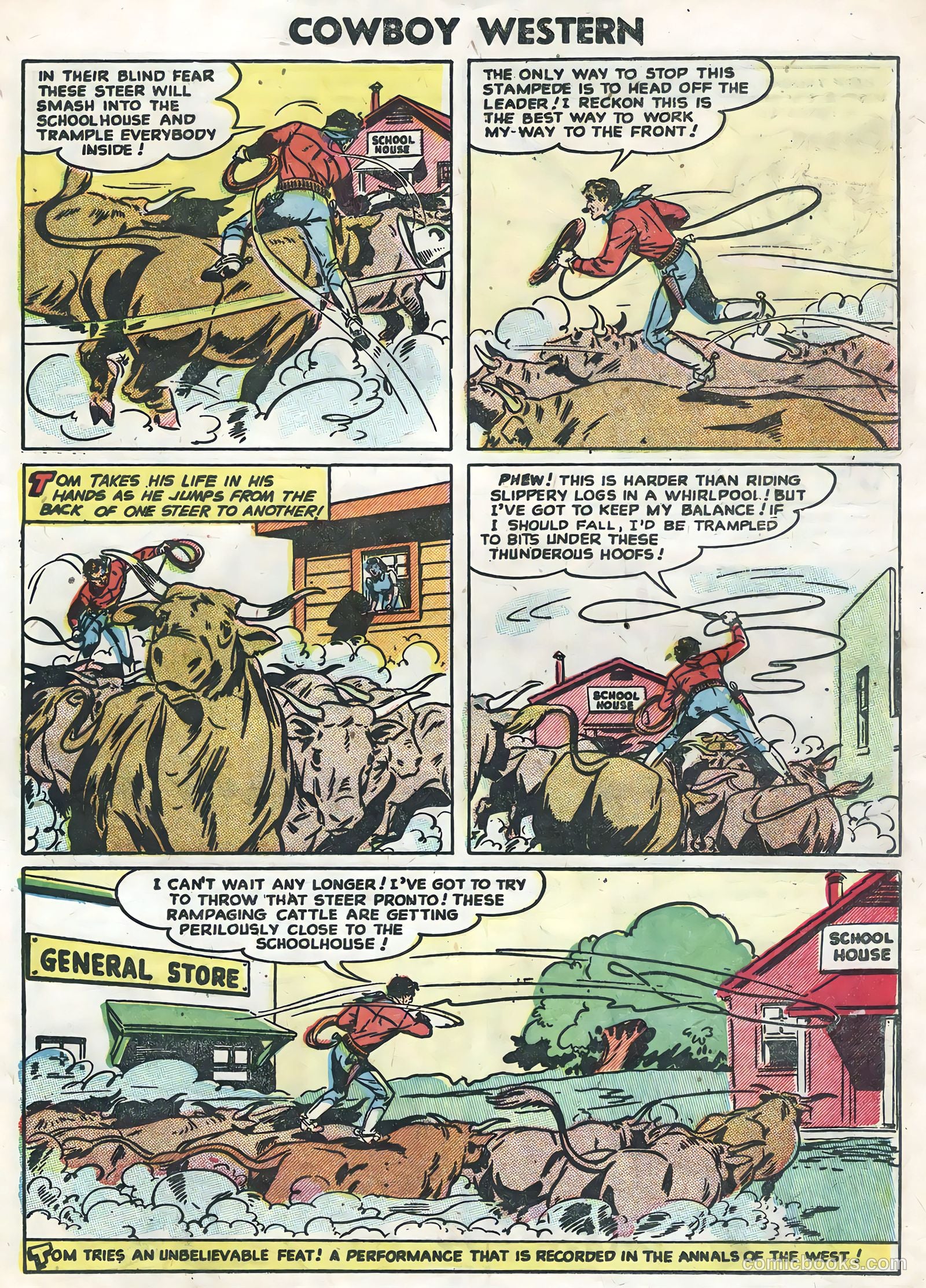 Cowboy Western #54 (1955) — page 25 of 36