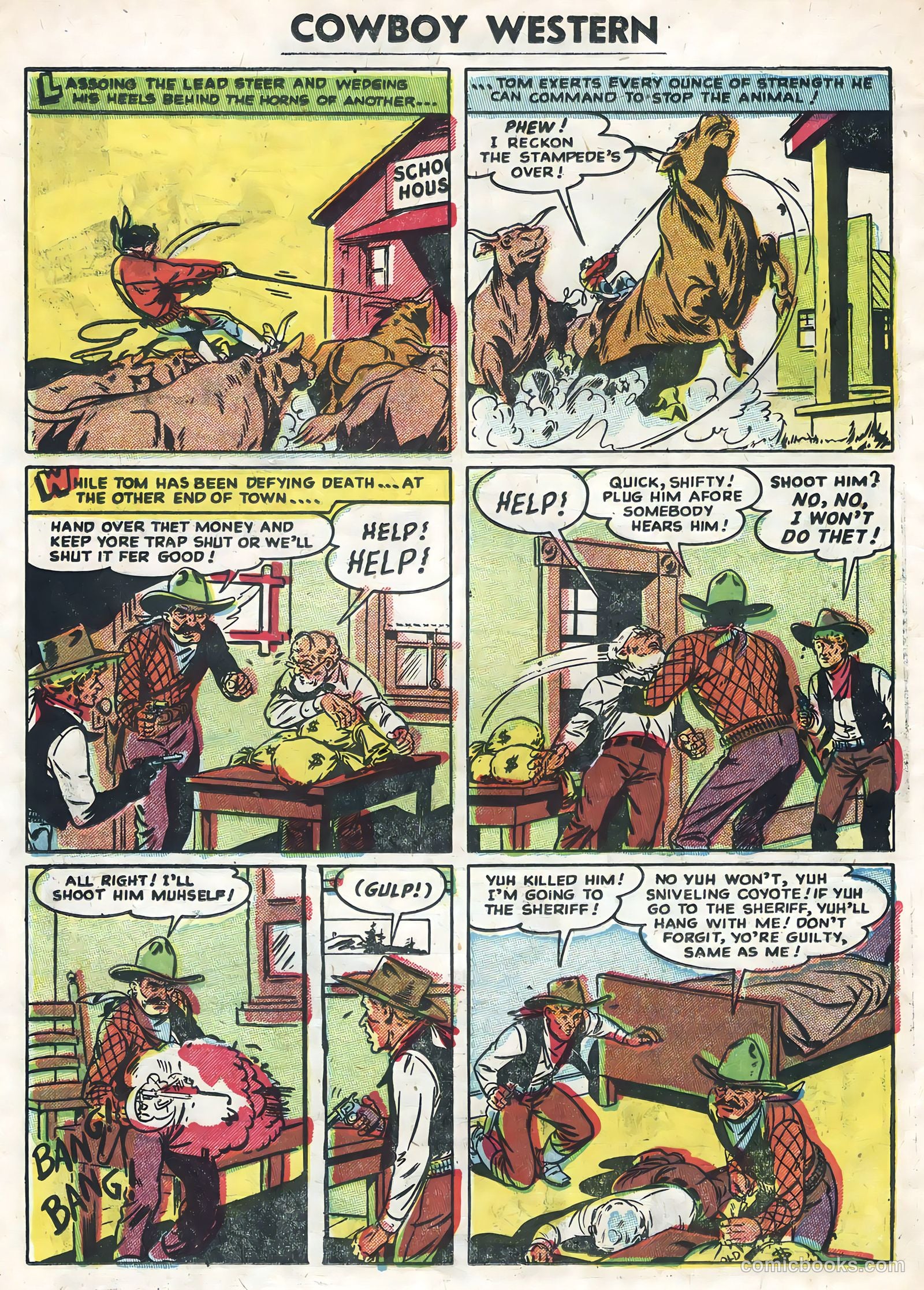 Cowboy Western #54 (1955) — page 26 of 36