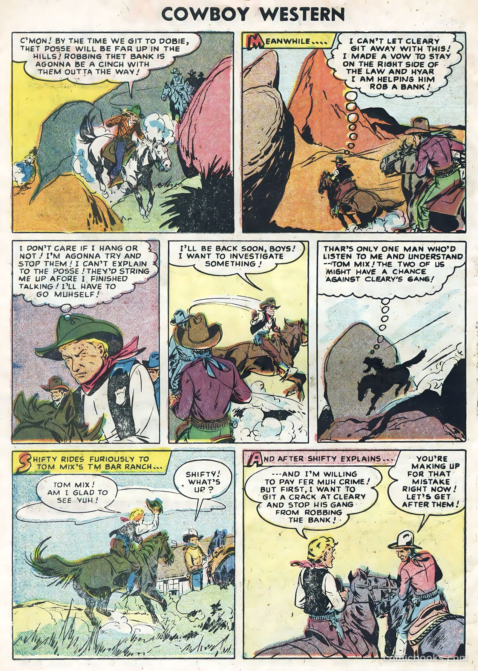 Cowboy Western #54 (1955) — page 30 of 36