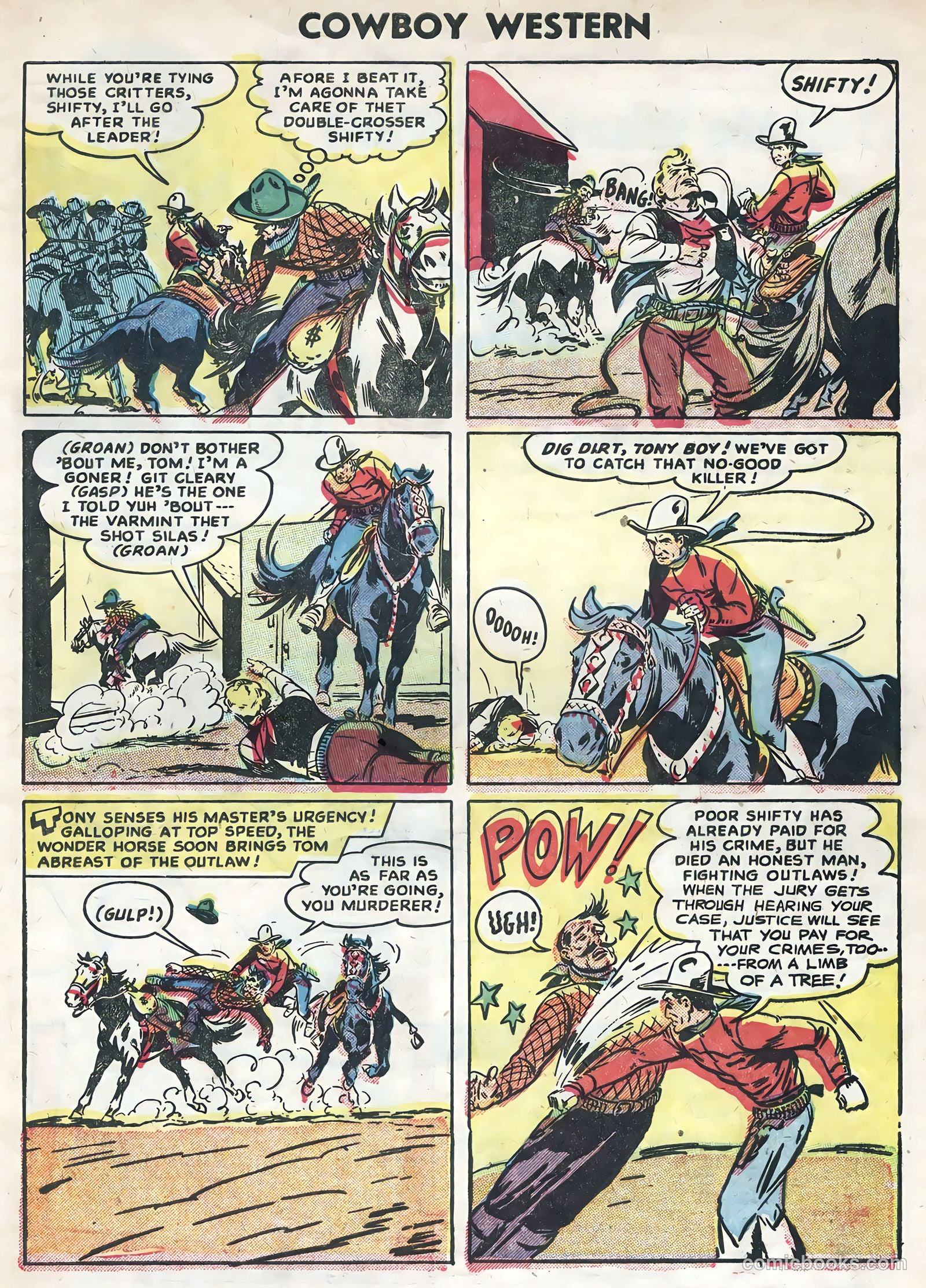 Cowboy Western #54 (1955) — page 33 of 36