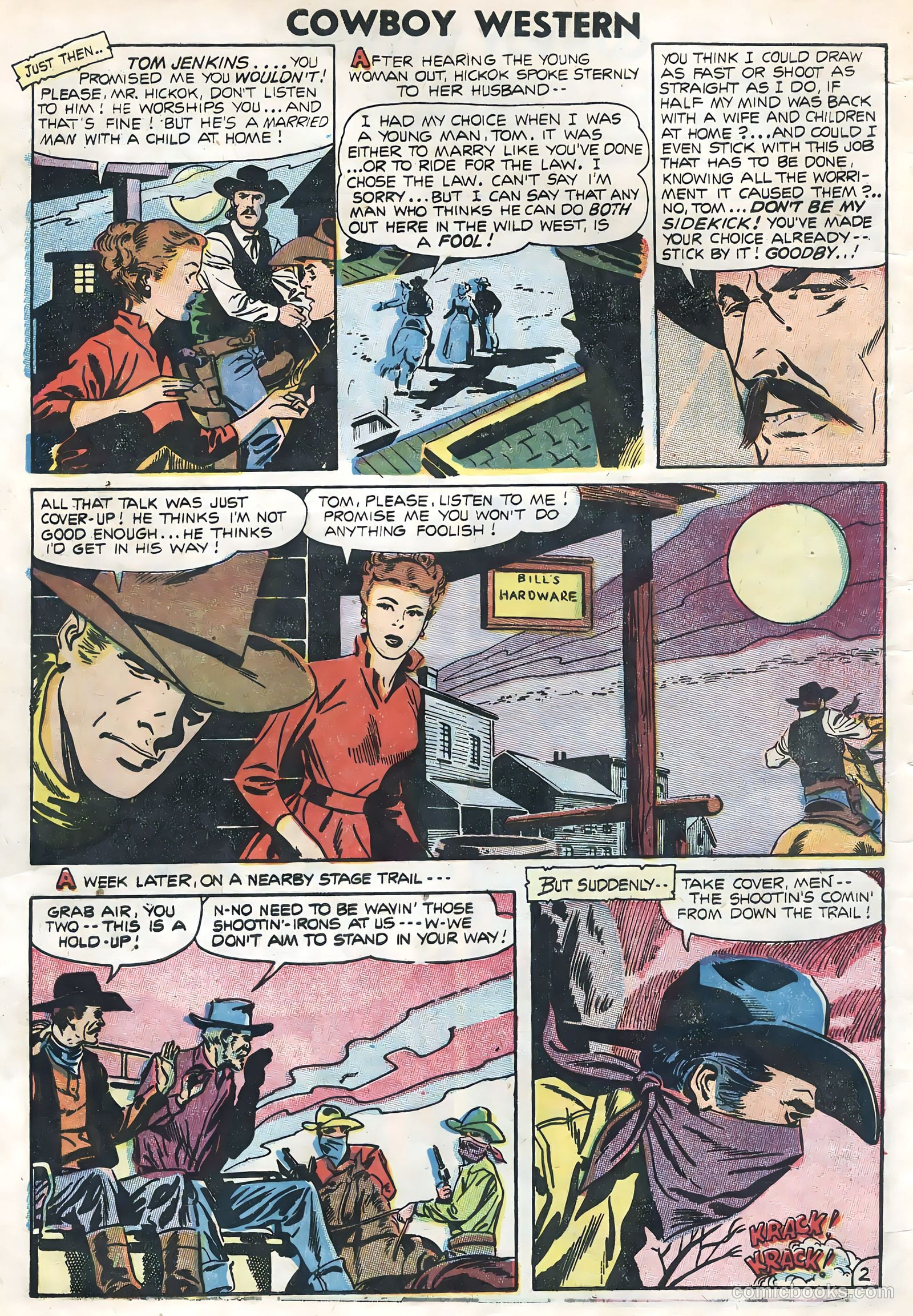 Cowboy Western #56 (1955) — page 4 of 36