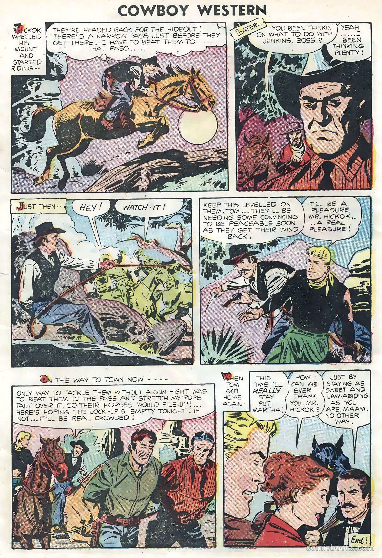 Cowboy Western #56 (1955) — page 9 of 36