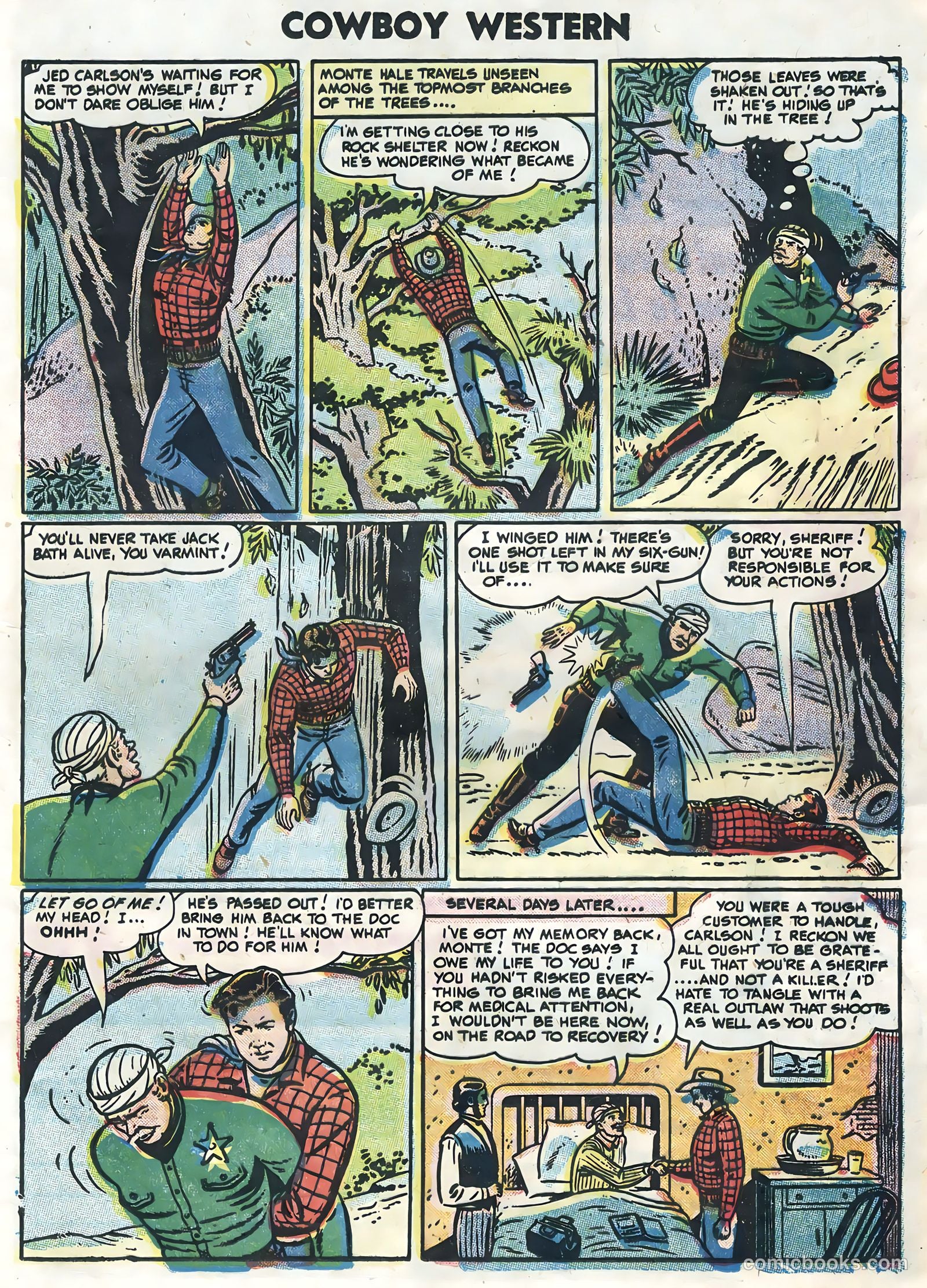 Cowboy Western #56 (1955) — page 21 of 36