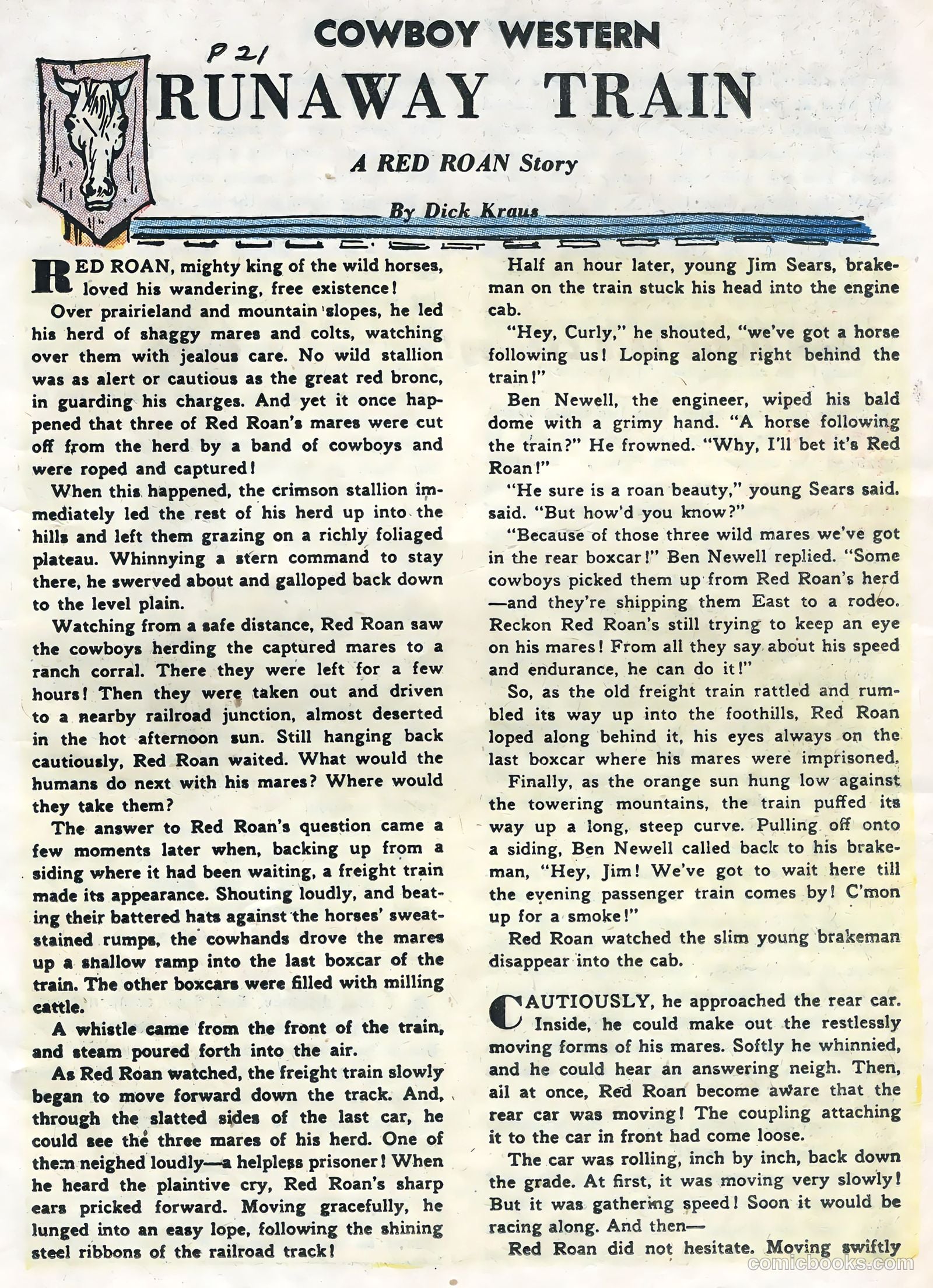 Cowboy Western #56 (1955) — page 23 of 36