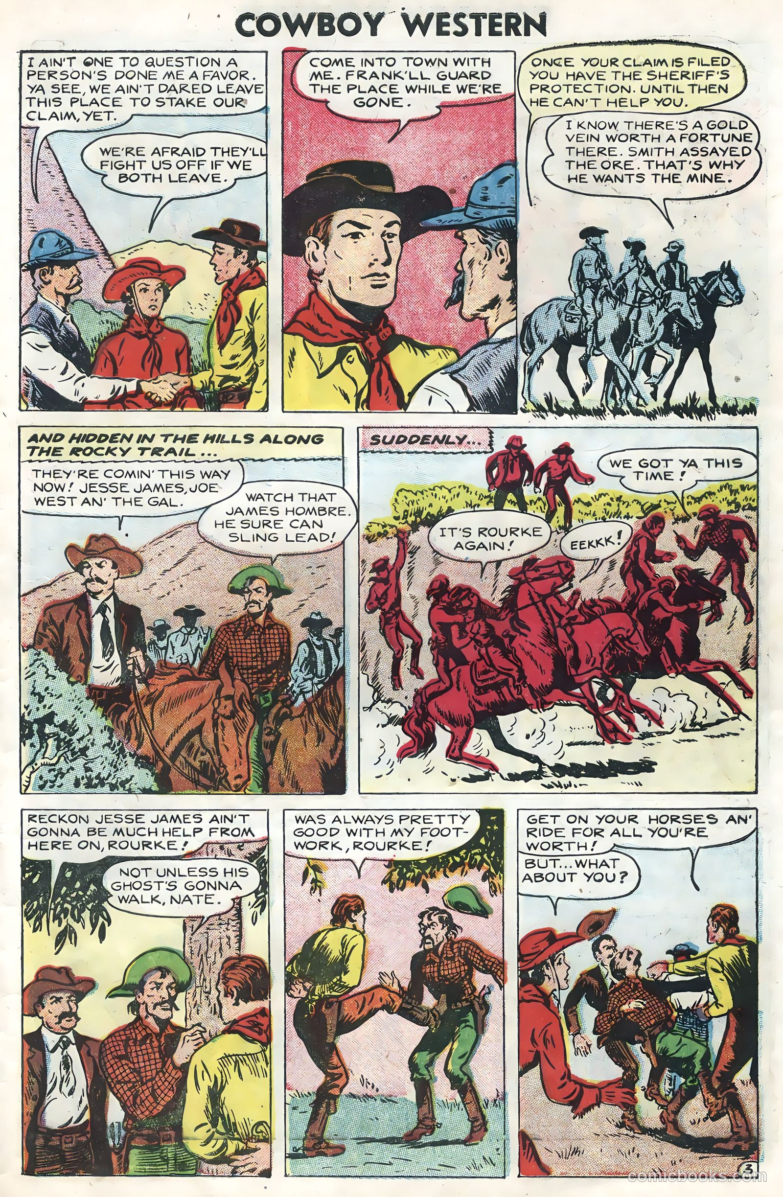 Cowboy Western #56 (1955) — page 27 of 36