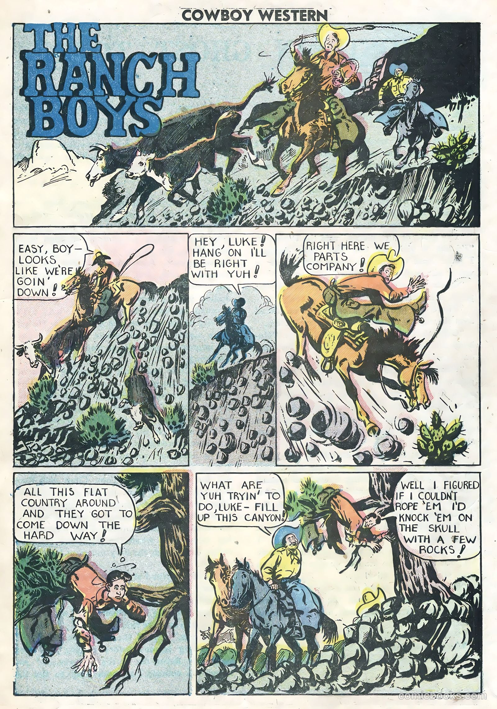 Cowboy Western #57 (1955) — page 17 of 36