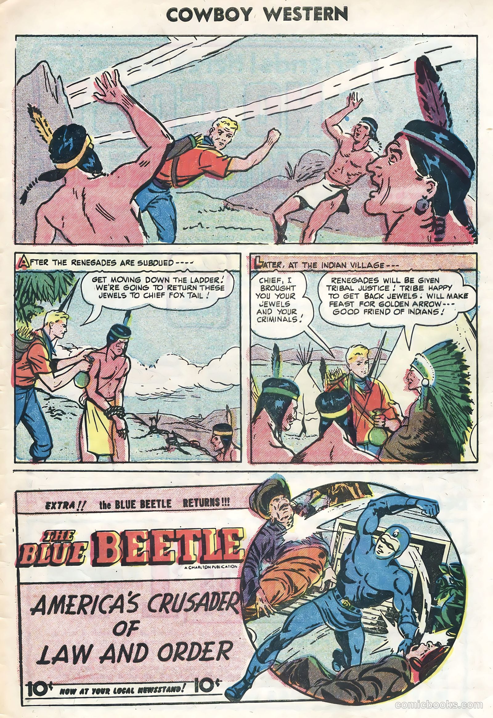 Cowboy Western #57 (1955) — page 33 of 36