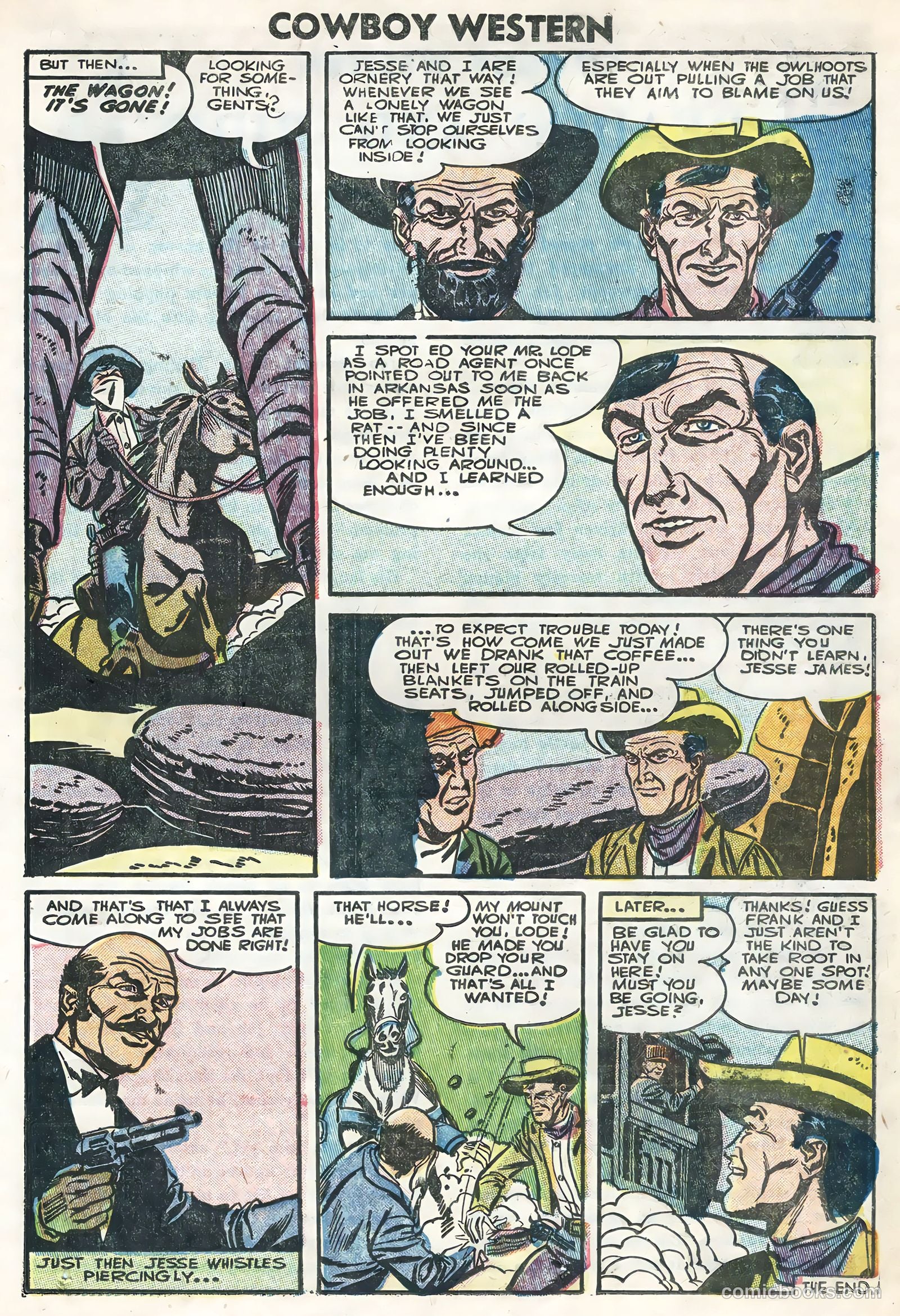 Cowboy Western #58 (1956) — page 23 of 36