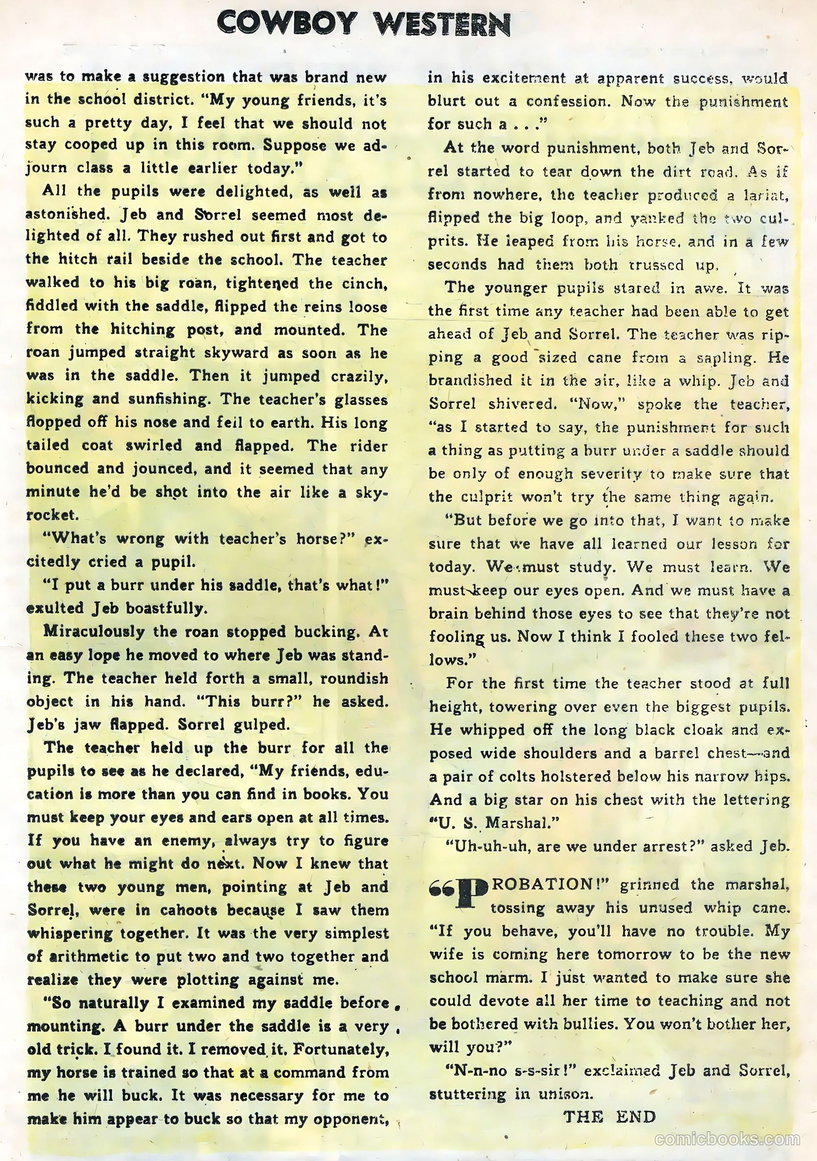Cowboy Western #58 (1956) — page 25 of 36
