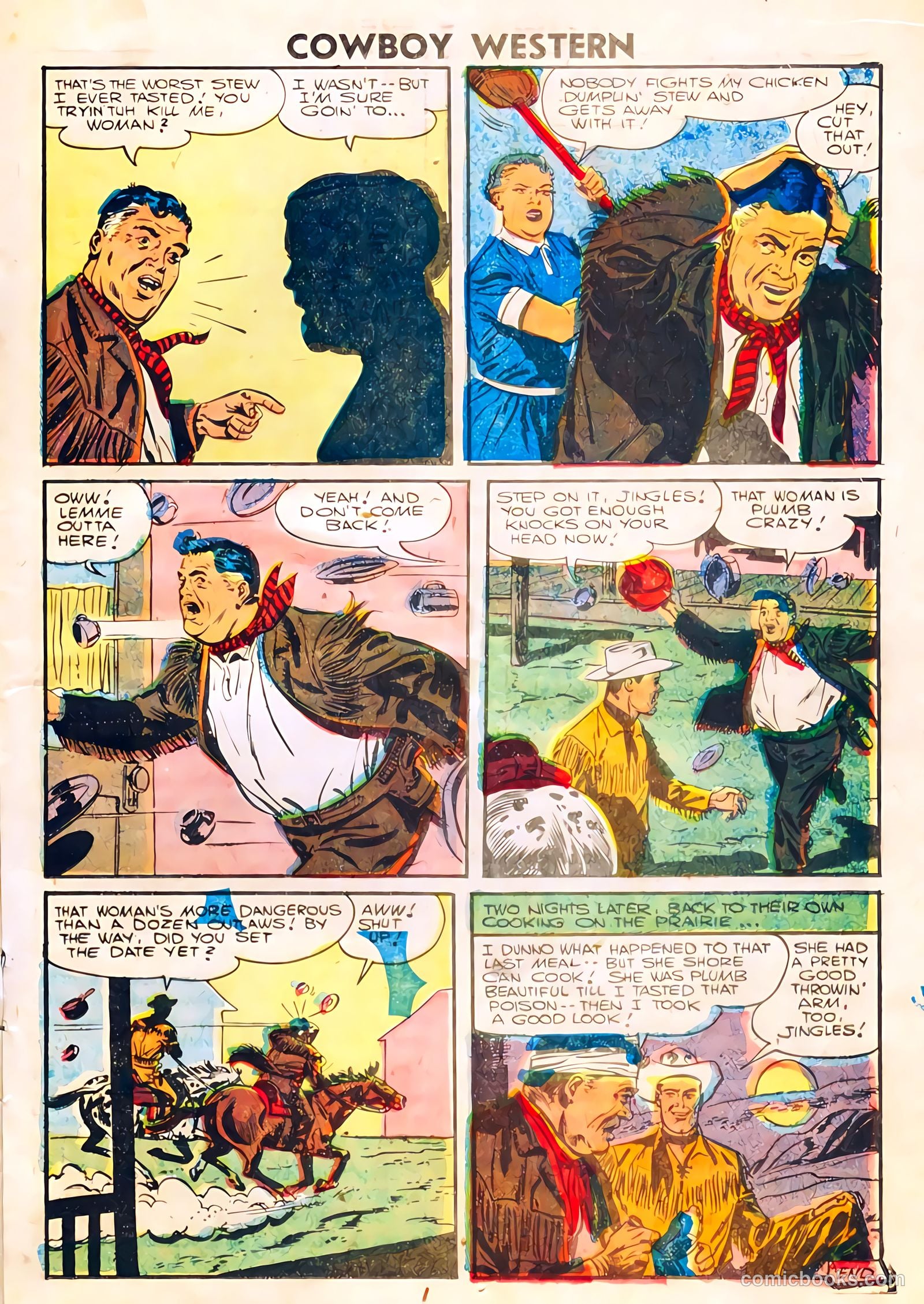 Cowboy Western #59 (1956) — page 17 of 36