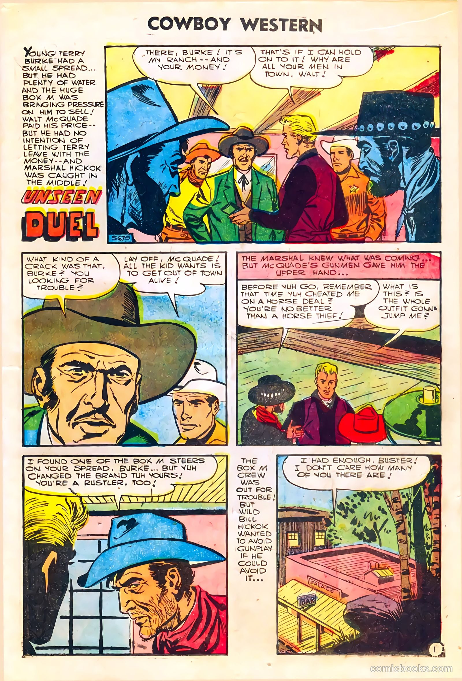 Cowboy Western #59 (1956) — page 21 of 36