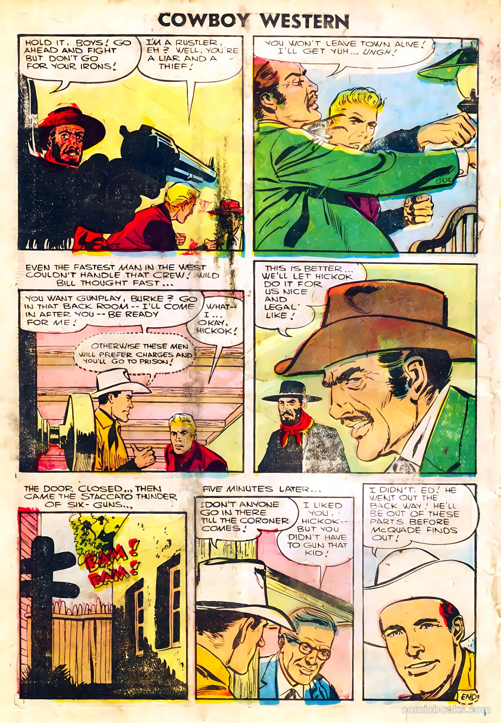 Cowboy Western #59 (1956) — page 22 of 36